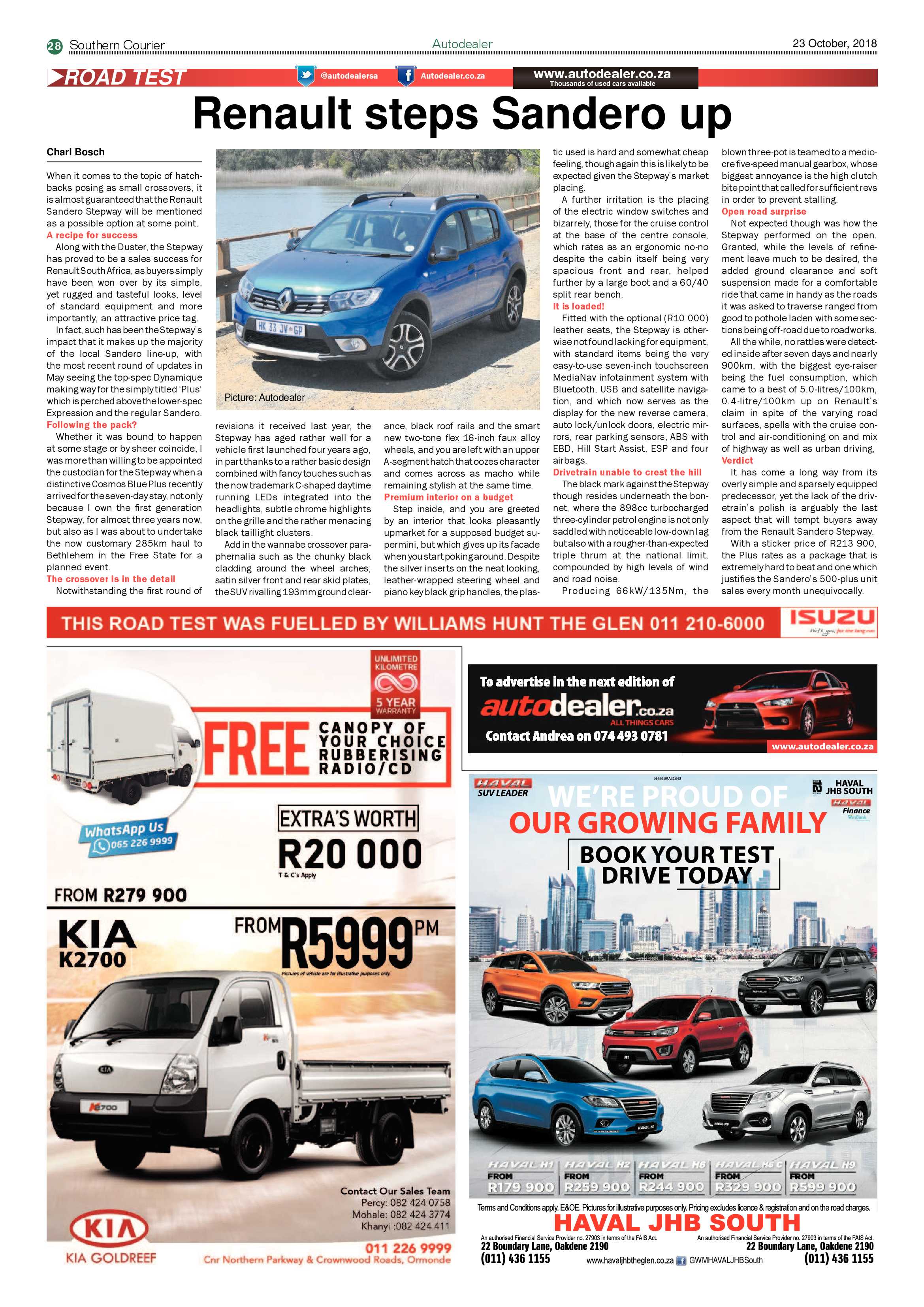 Southern Courier 23 October 2018 page 28