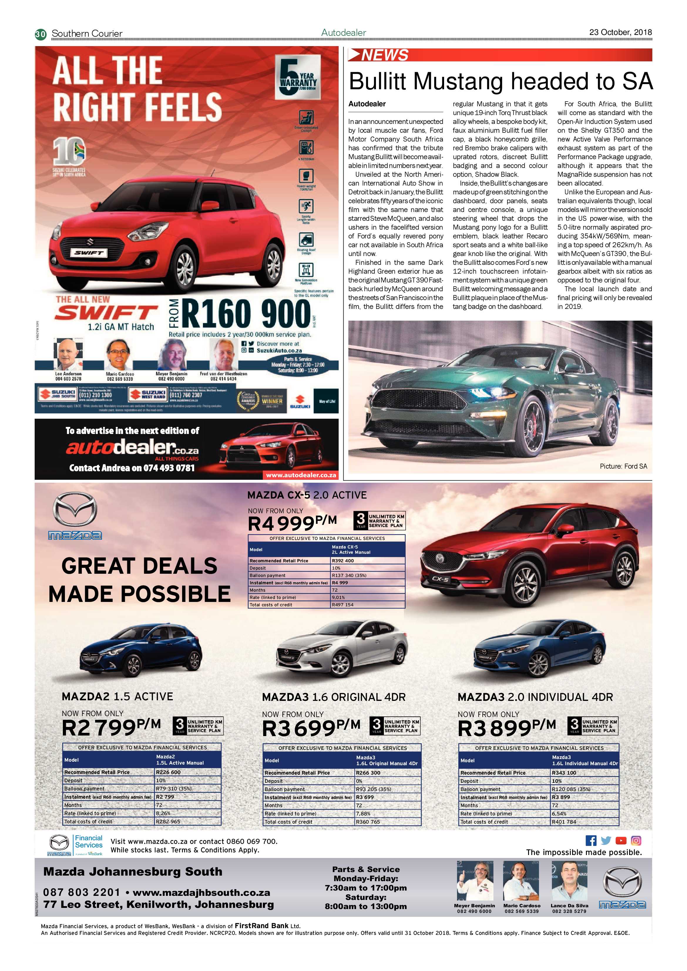 Southern Courier 23 October 2018 page 30