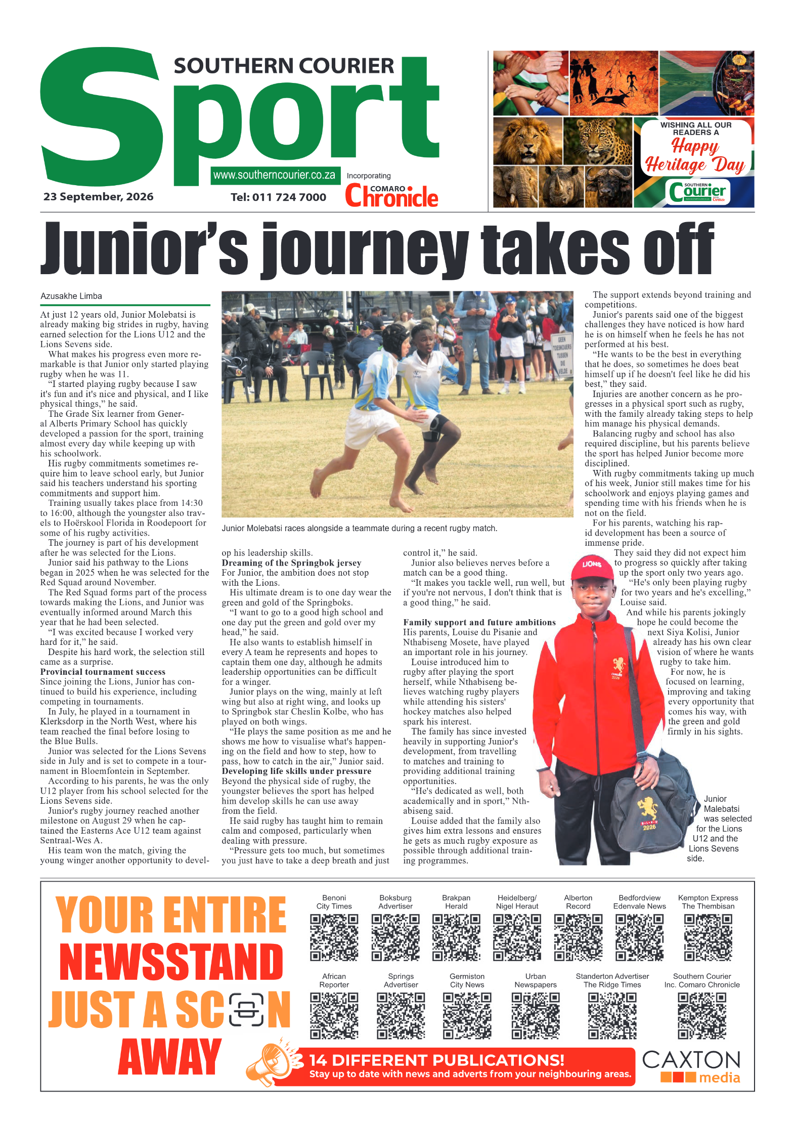 Southern Courier 23 September 2026 page 12