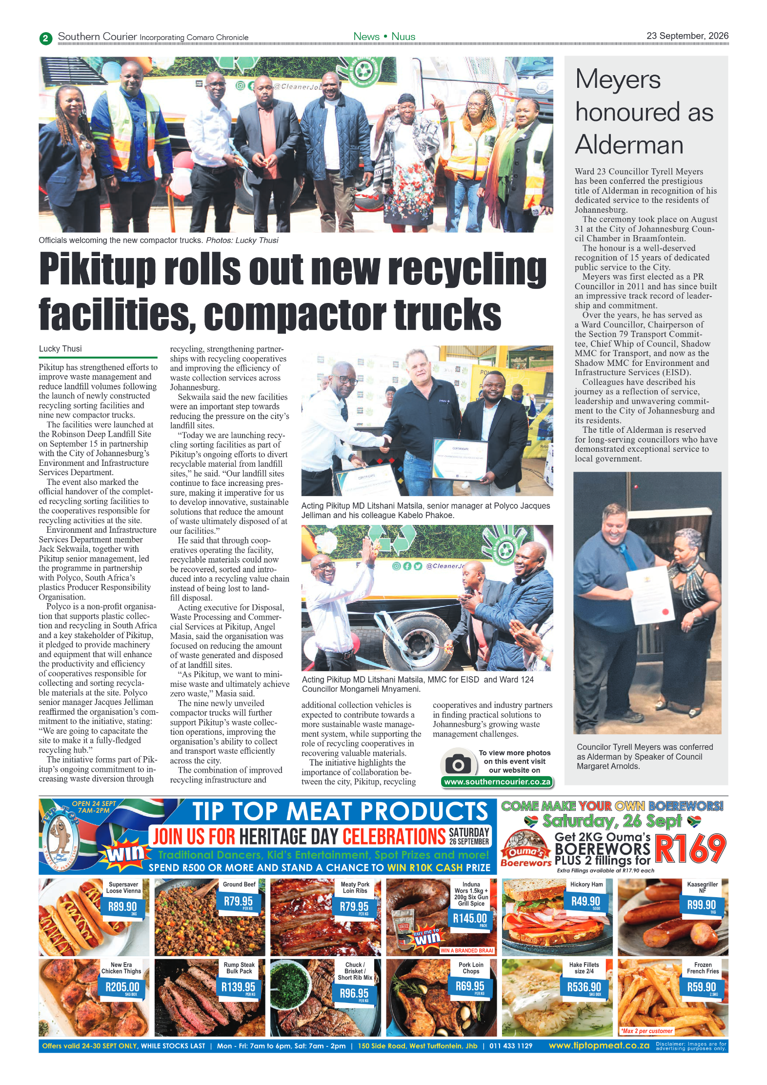 Southern Courier 23 September 2026 page 2