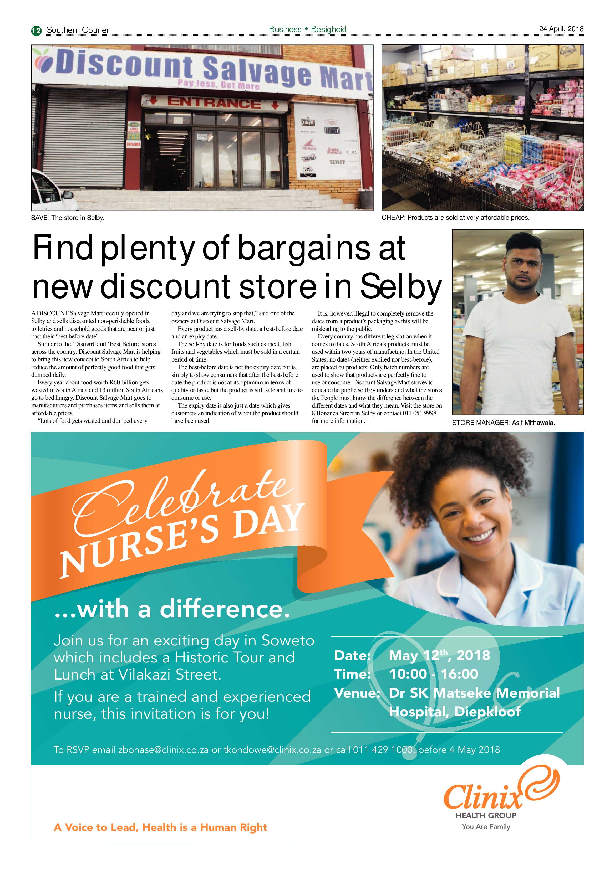 Southern Courier 24 April 2018 page 12