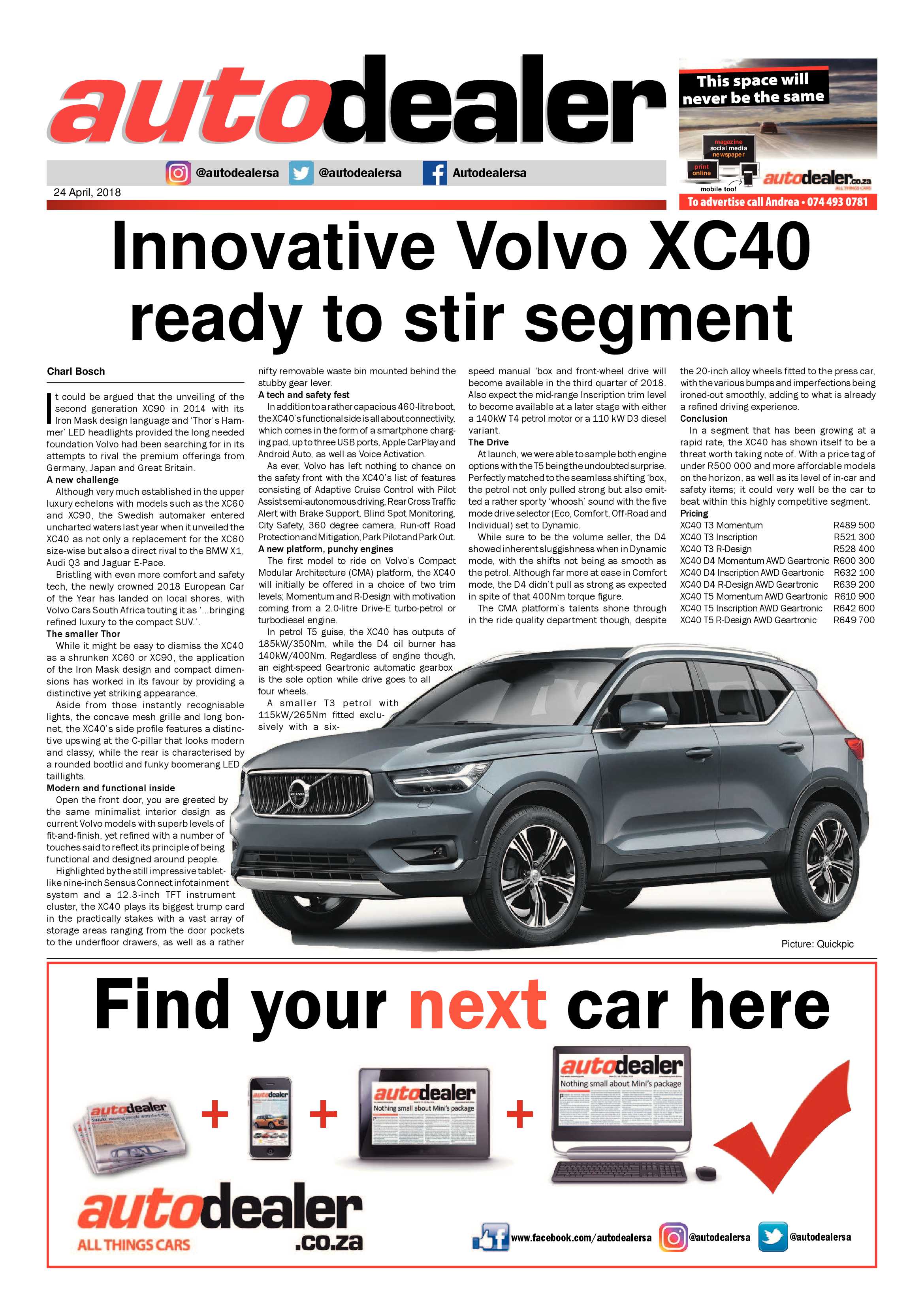 Southern Courier 24 April 2018 page 23