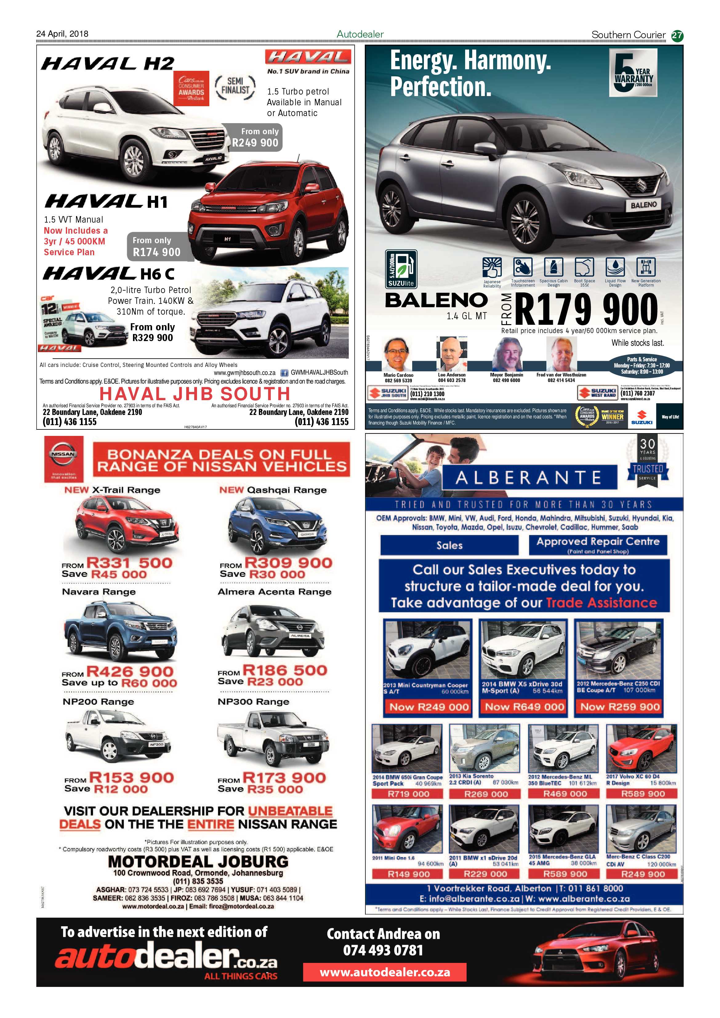 Southern Courier 24 April 2018 page 27