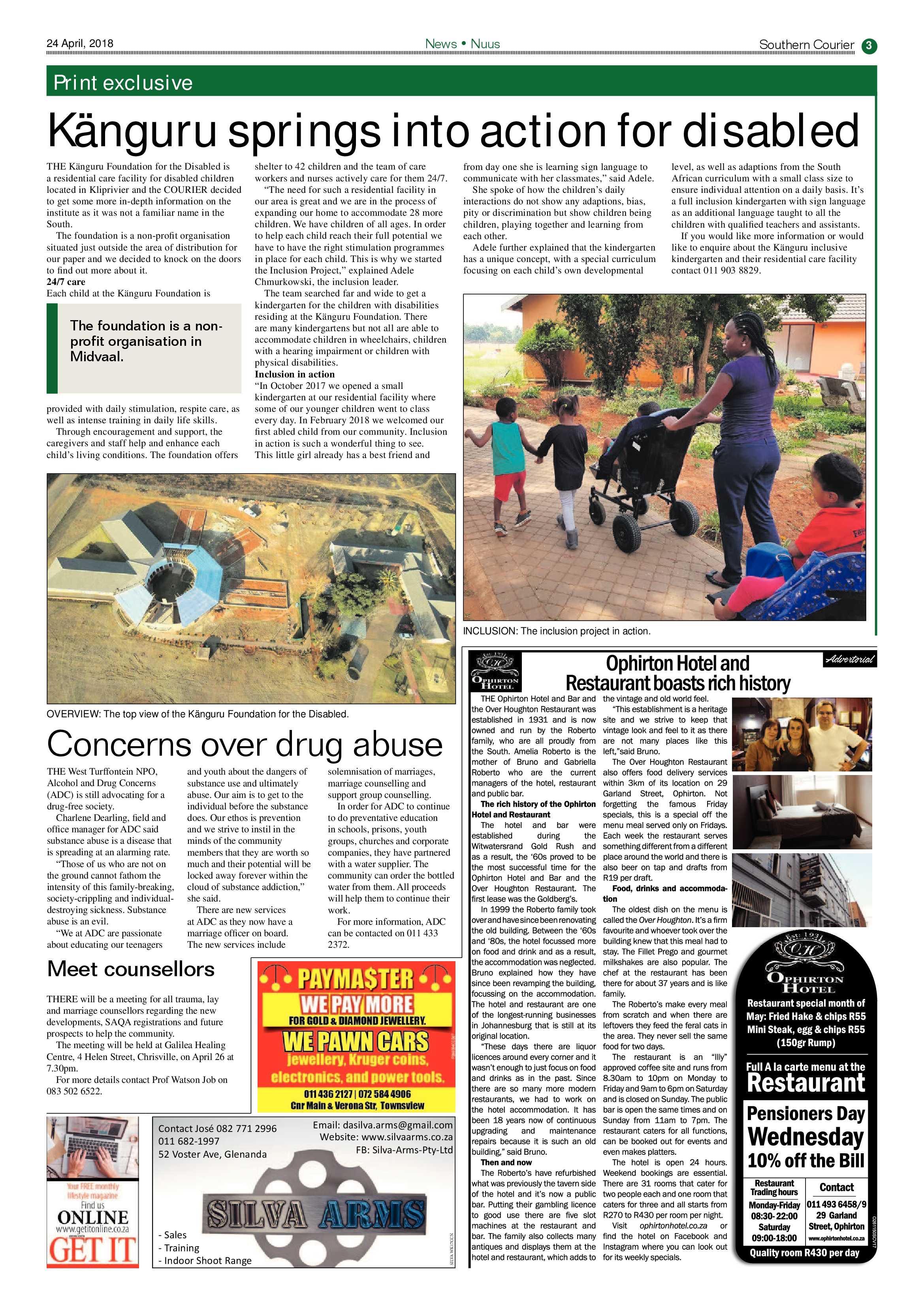 Southern Courier 24 April 2018 page 3