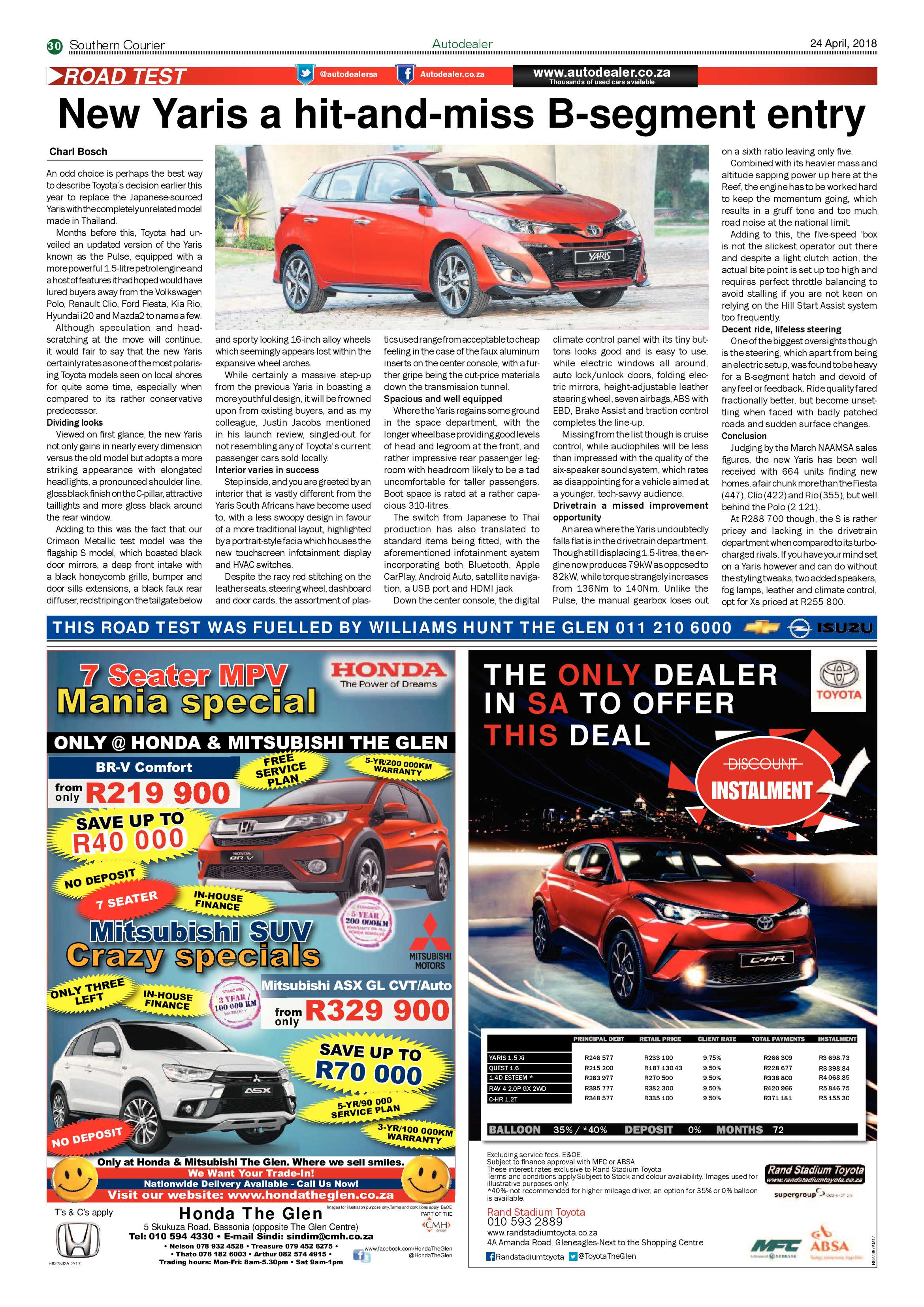 Southern Courier 24 April 2018 page 30