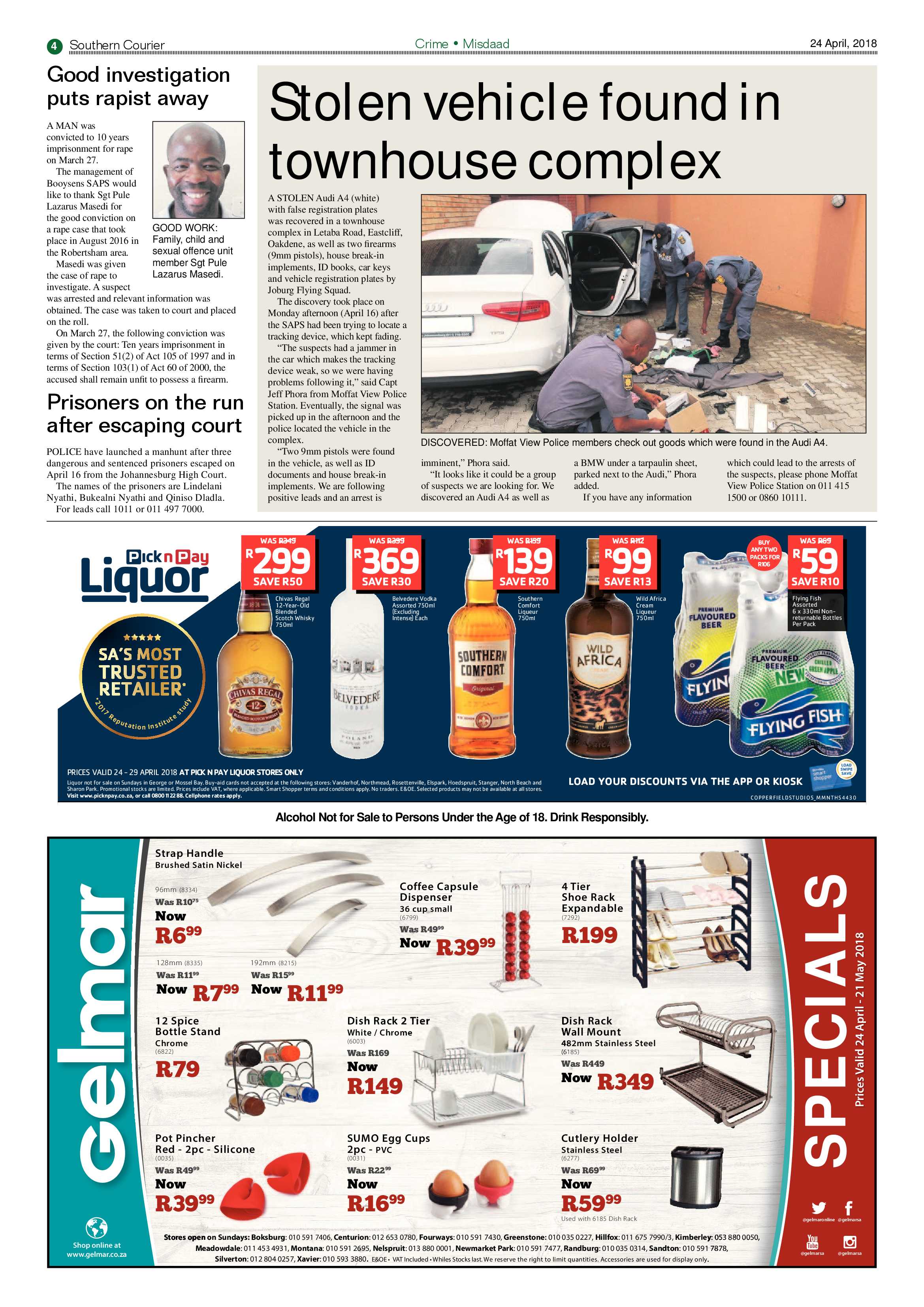 Southern Courier 24 April 2018 page 4