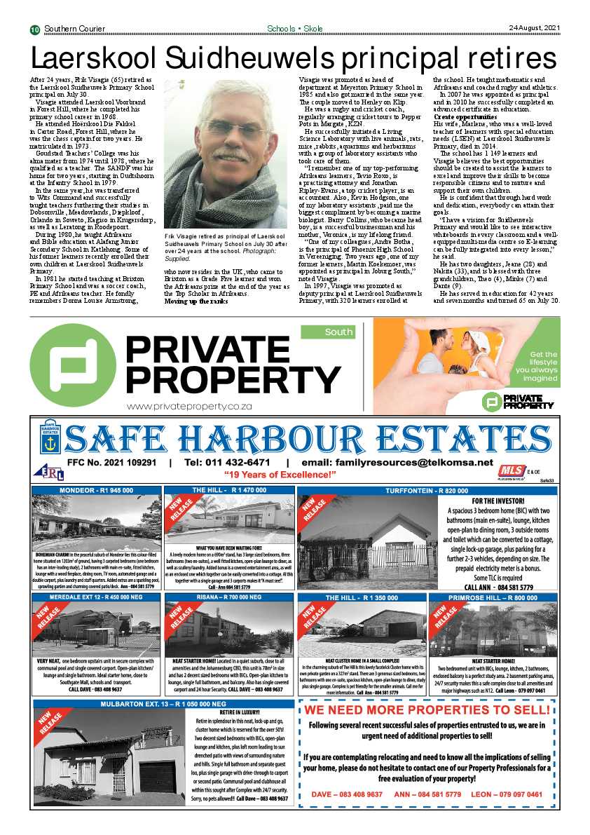 Southern Courier 24 August 2021 page 13
