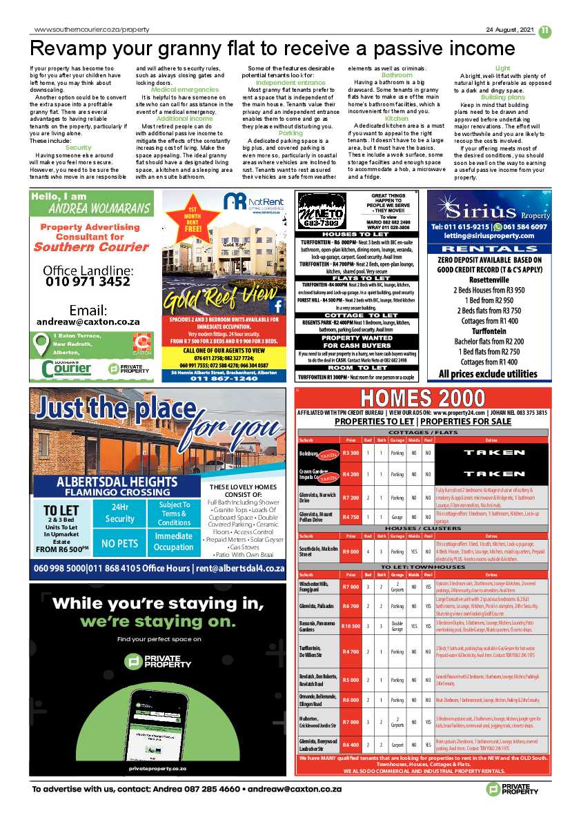Southern Courier 24 August 2021 page 14