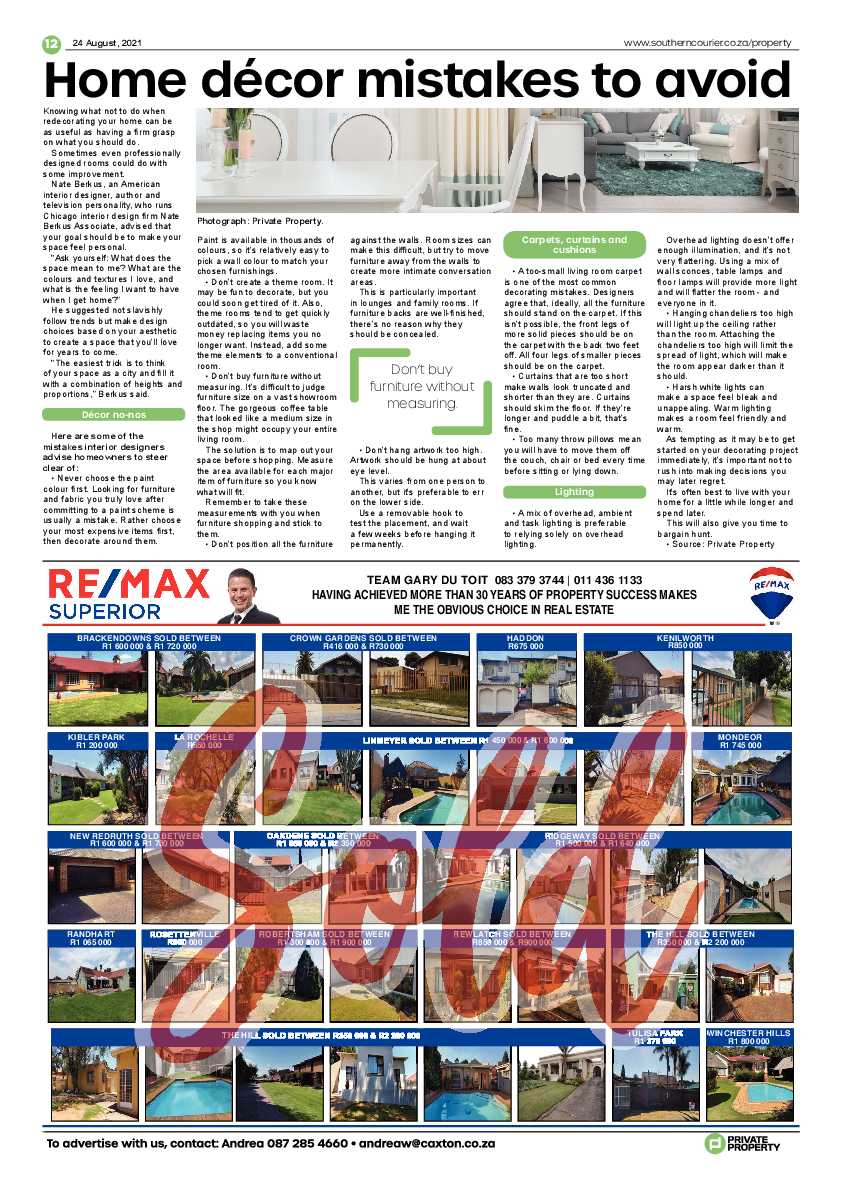 Southern Courier 24 August 2021 page 15