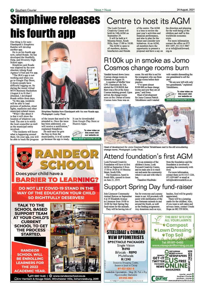 Southern Courier 24 August 2021 page 24