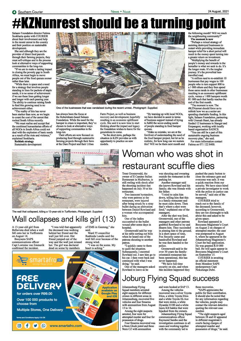 Southern Courier 24 August 2021 page 26