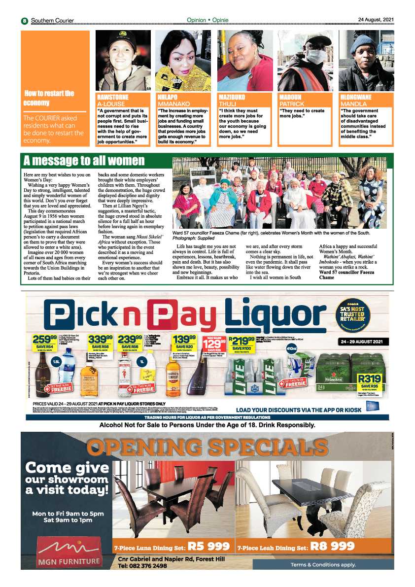 Southern Courier 24 August 2021 page 30