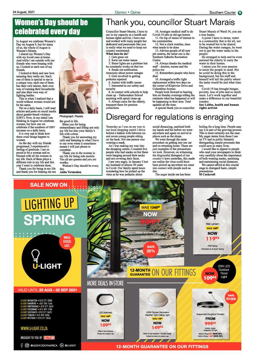 Southern Courier 24 August 2021 page 31