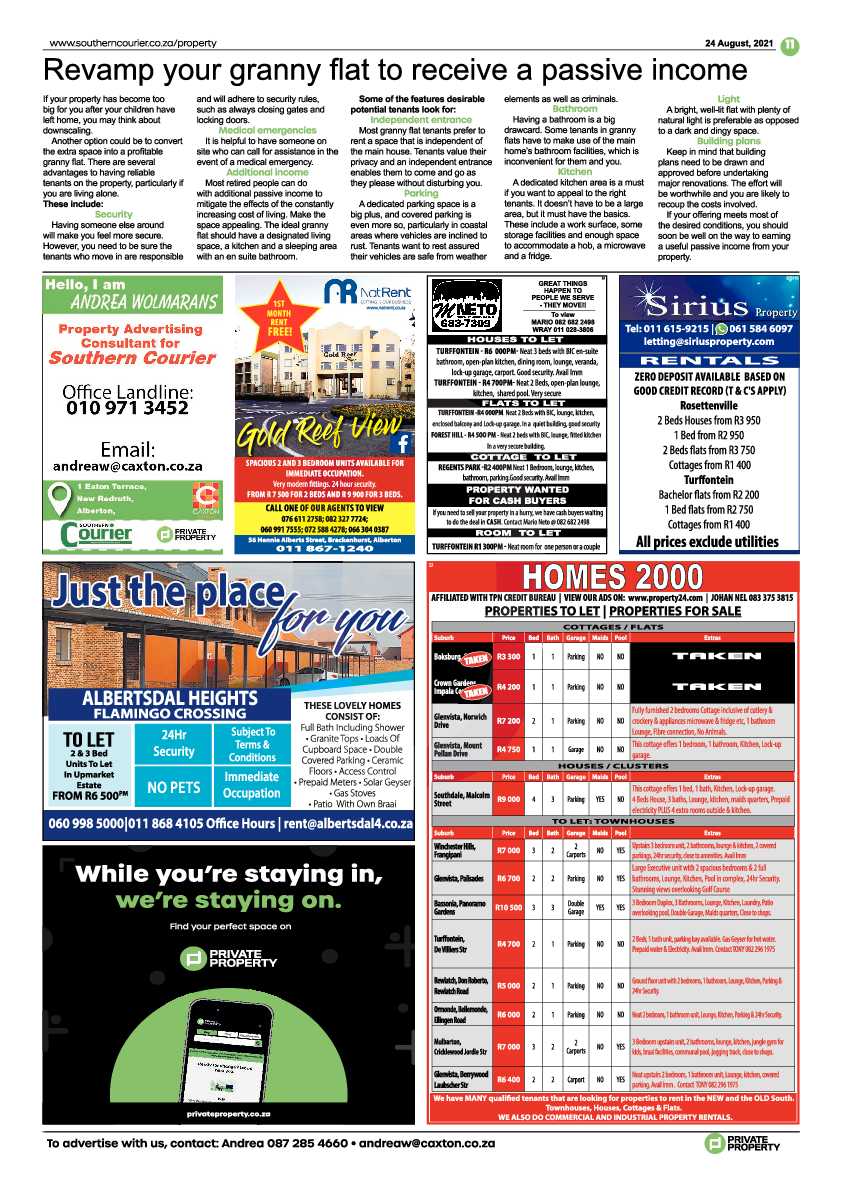 Southern Courier 24 August 2021 page 33