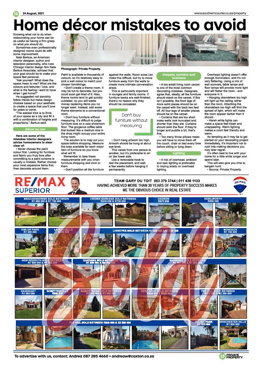 Southern Courier 24 August 2021 page 34