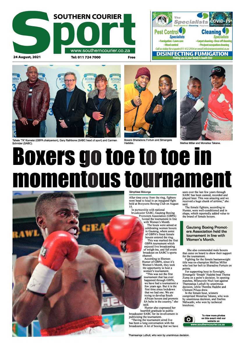 Southern Courier 24 August 2021 page 38