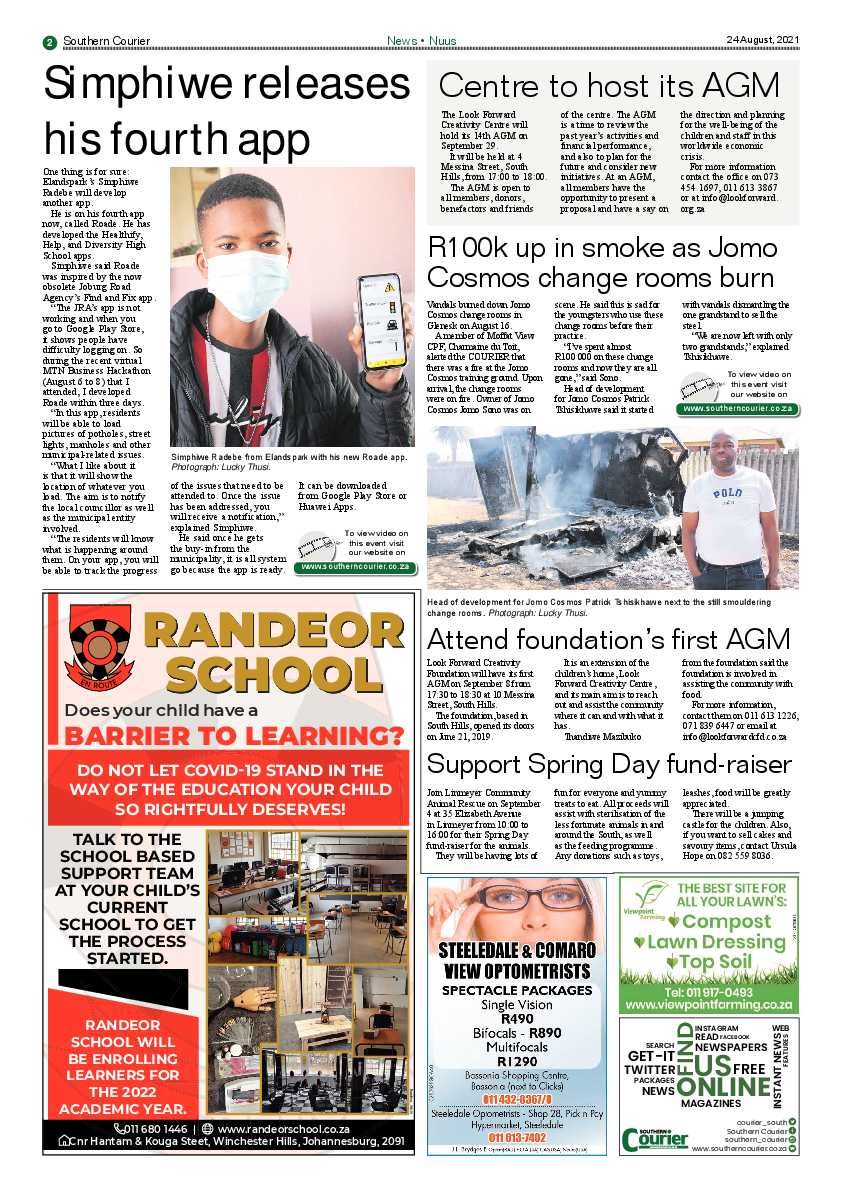 Southern Courier 24 August 2021 page 5