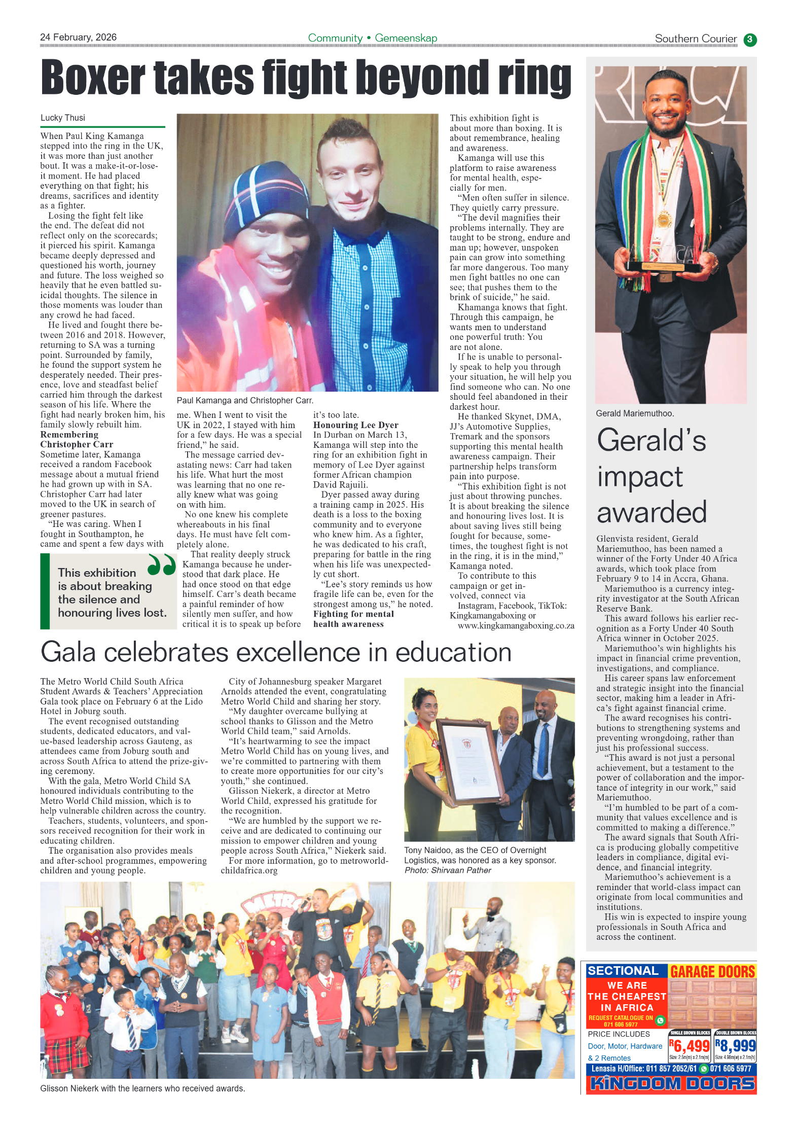 Southern Courier 24 February 2026 page 3