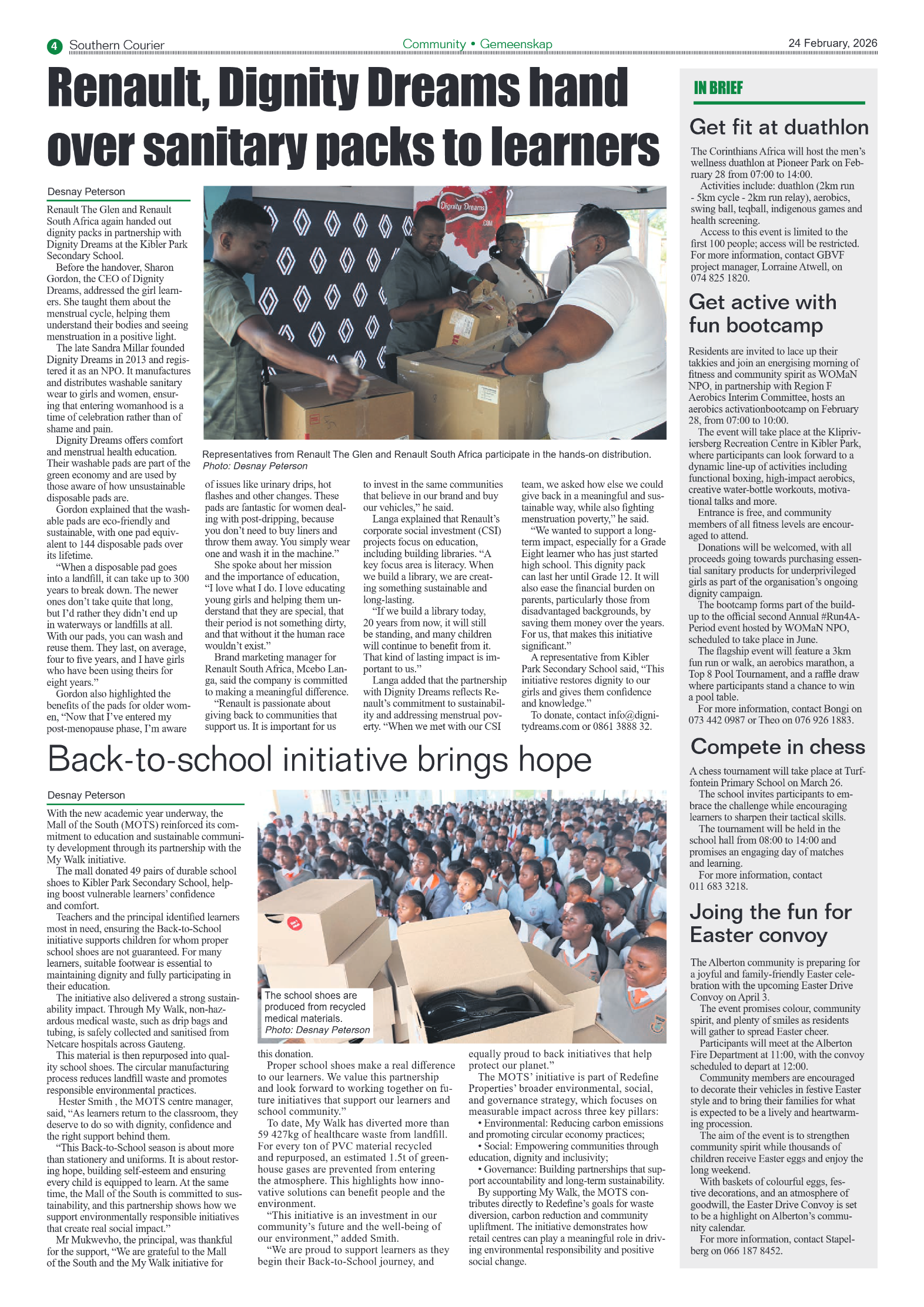 Southern Courier 24 February 2026 page 4