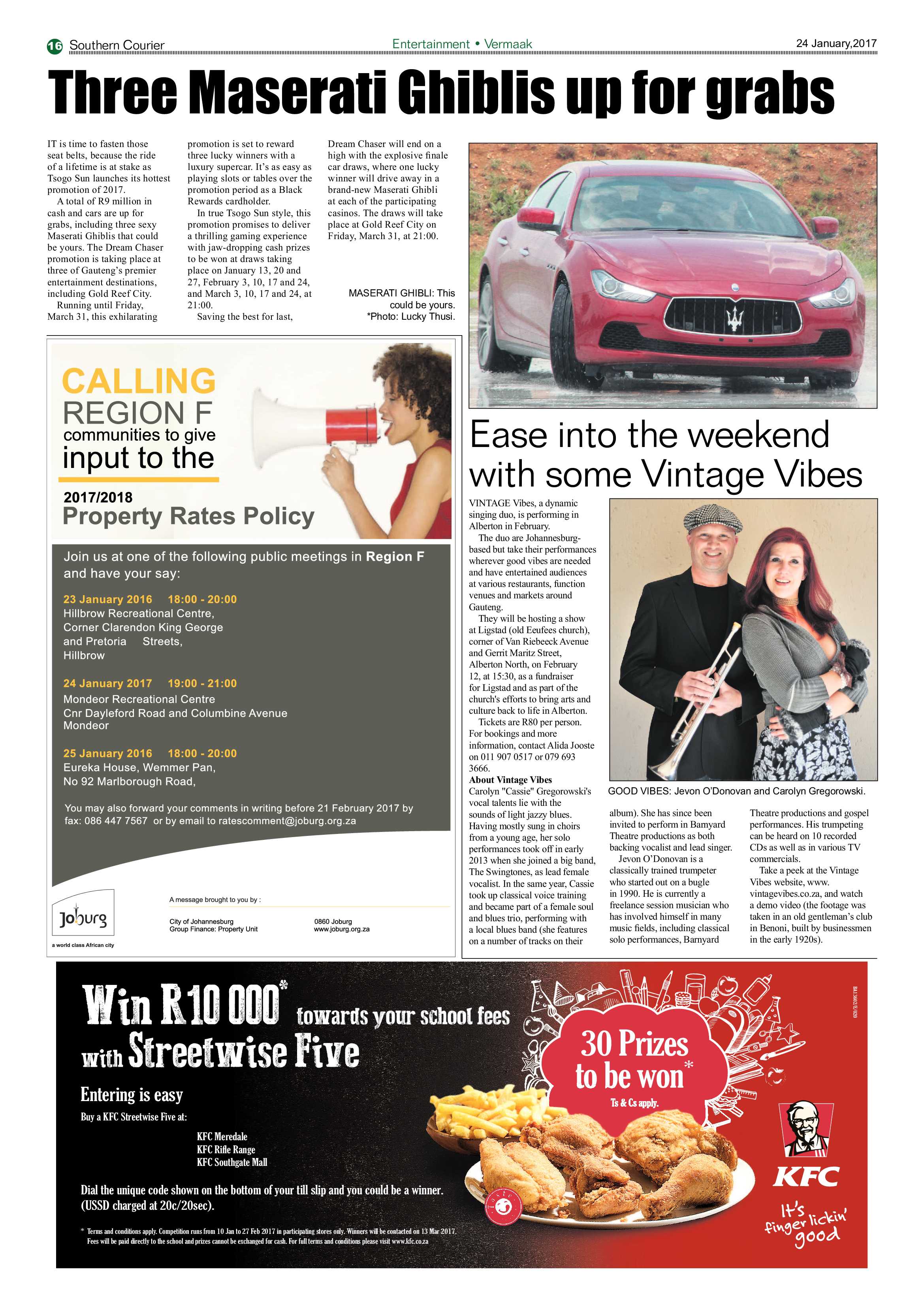 Southern Courier 24 January 2017 page 16