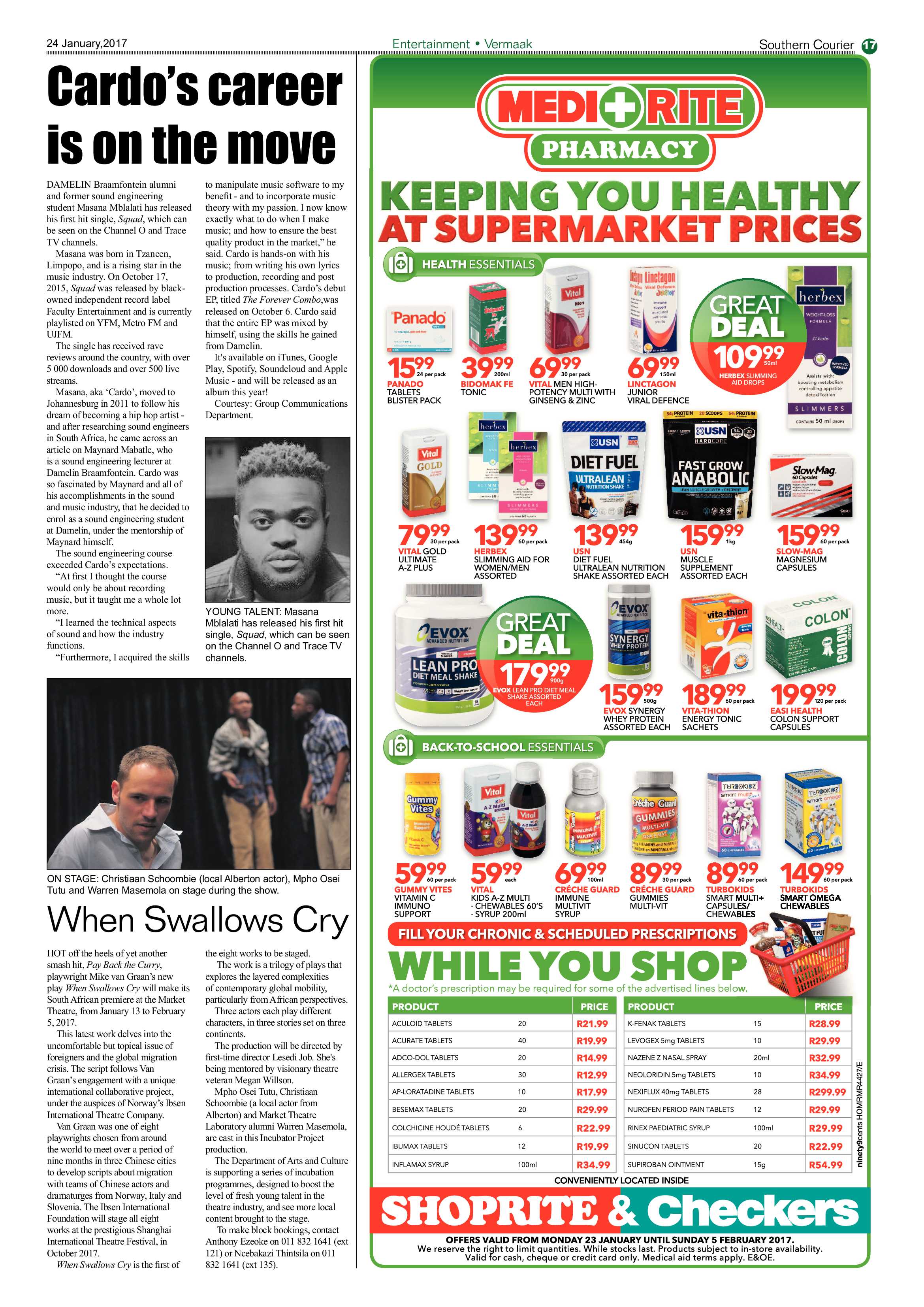 Southern Courier 24 January 2017 page 17