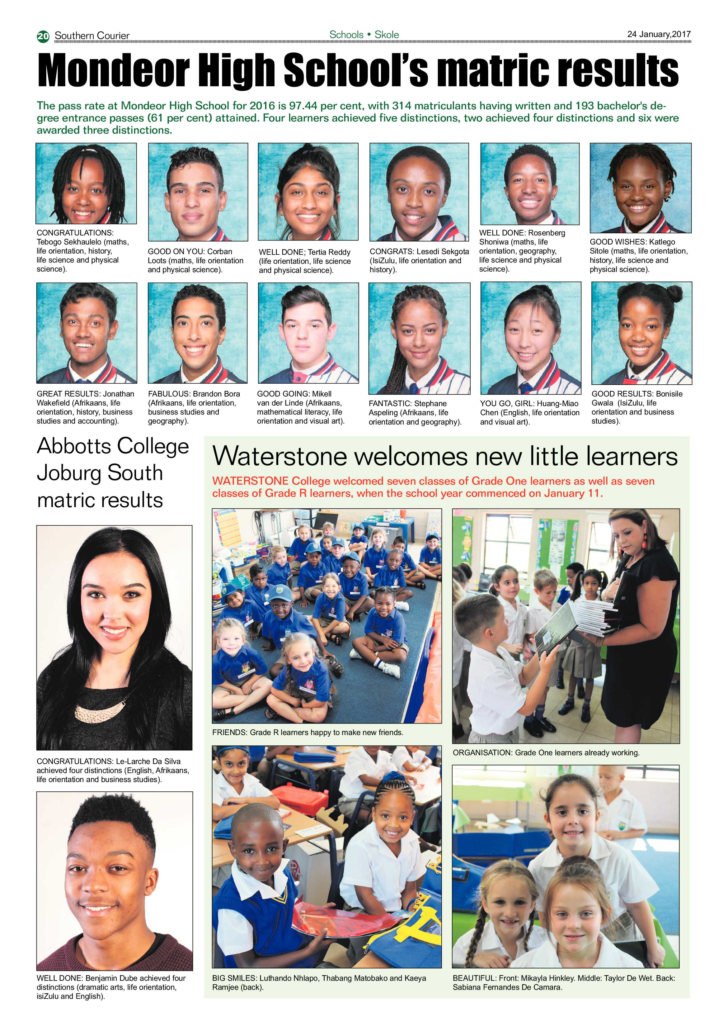 Southern Courier 24 January 2017 page 20