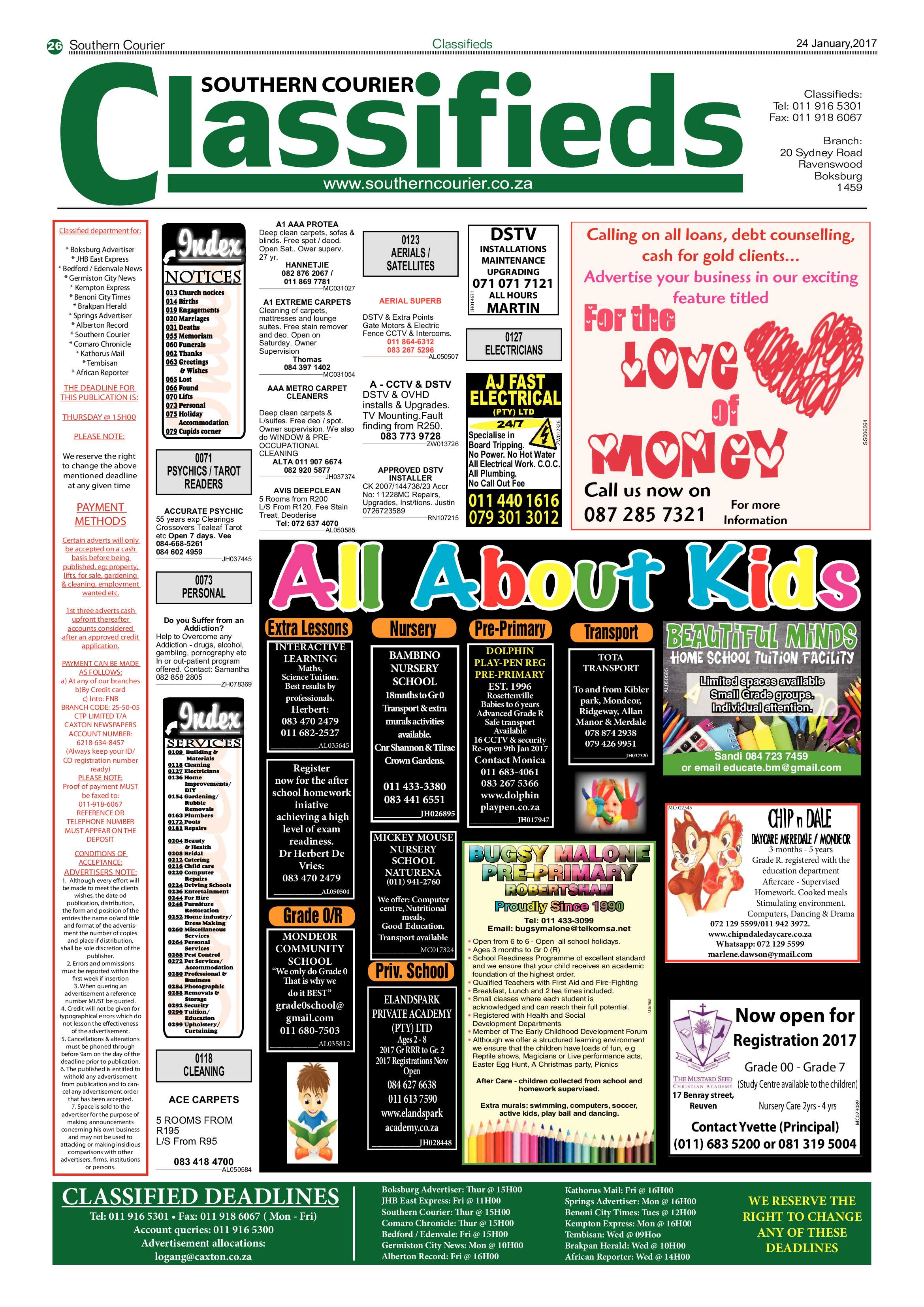 Southern Courier 24 January 2017 page 26
