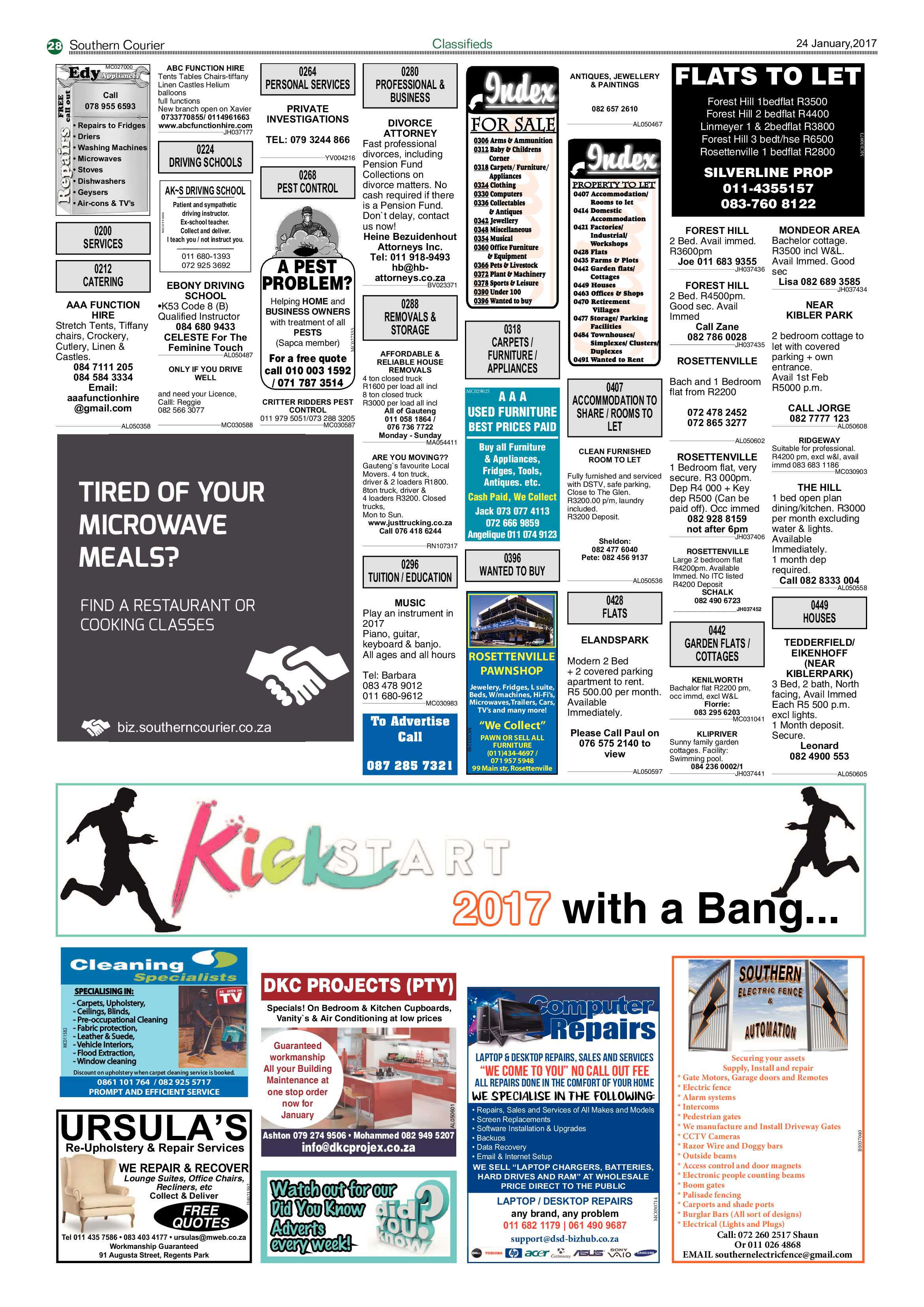 Southern Courier 24 January 2017 page 28
