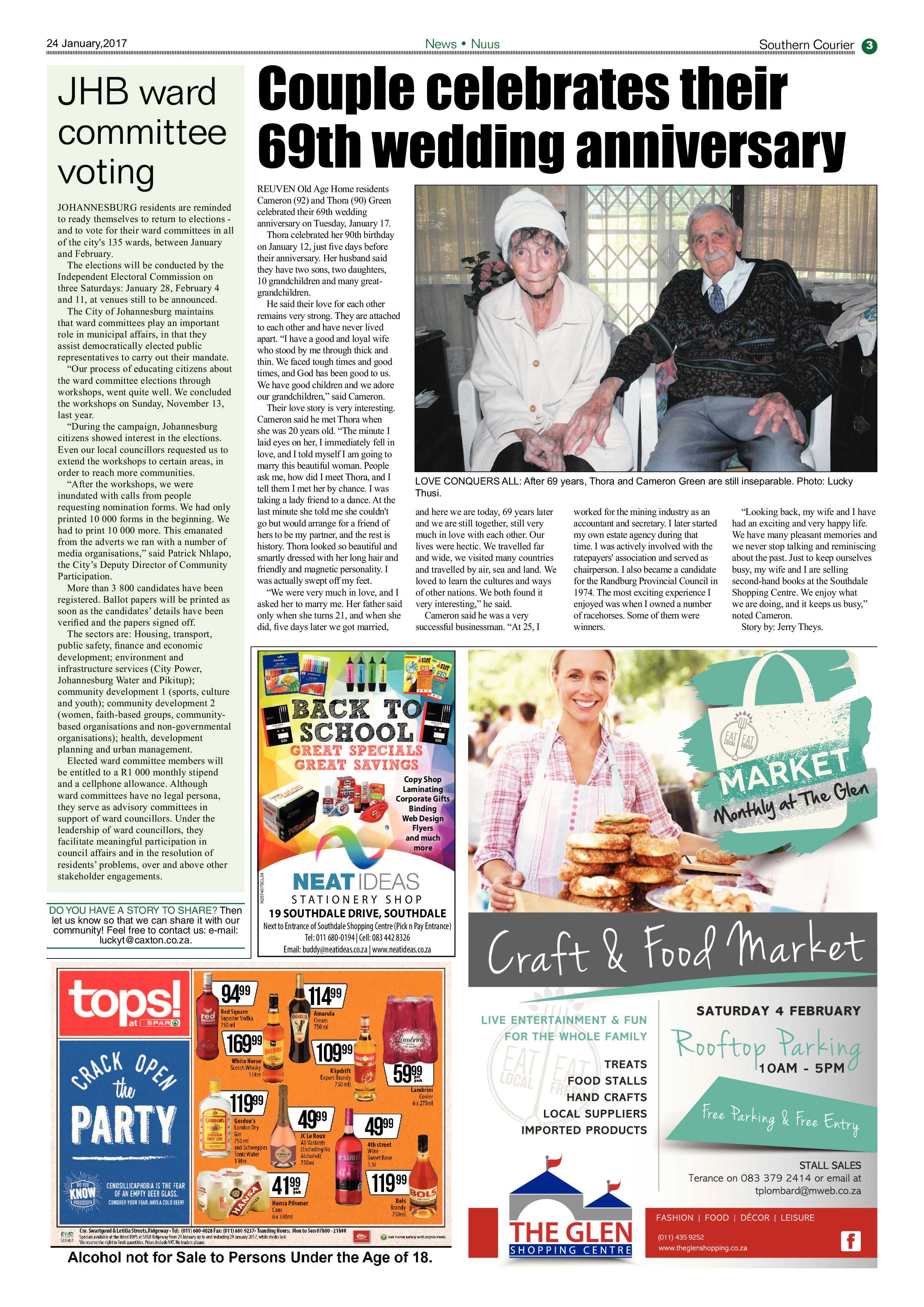 Southern Courier 24 January 2017 page 3