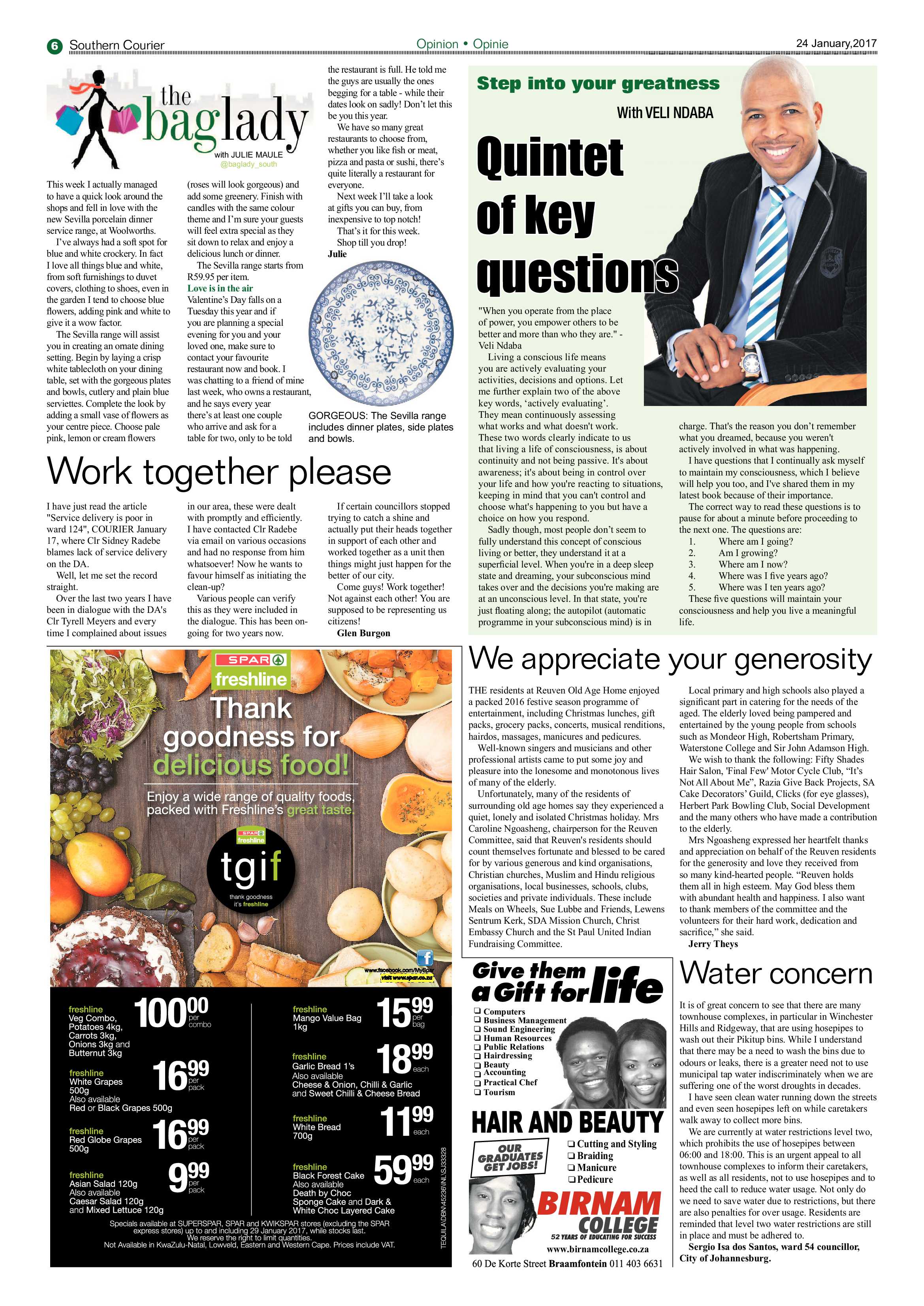 Southern Courier 24 January 2017 page 6