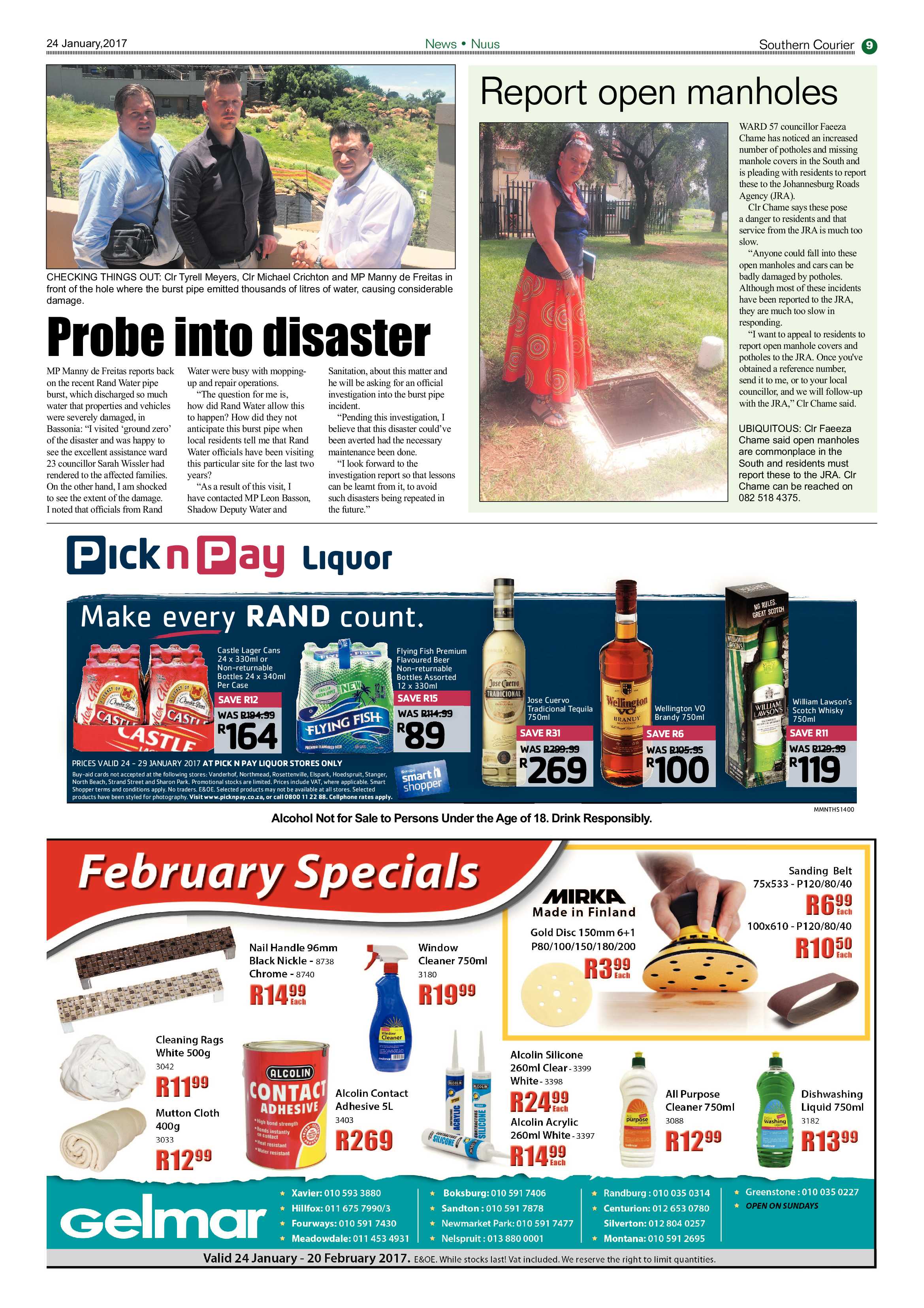 Southern Courier 24 January 2017 page 9