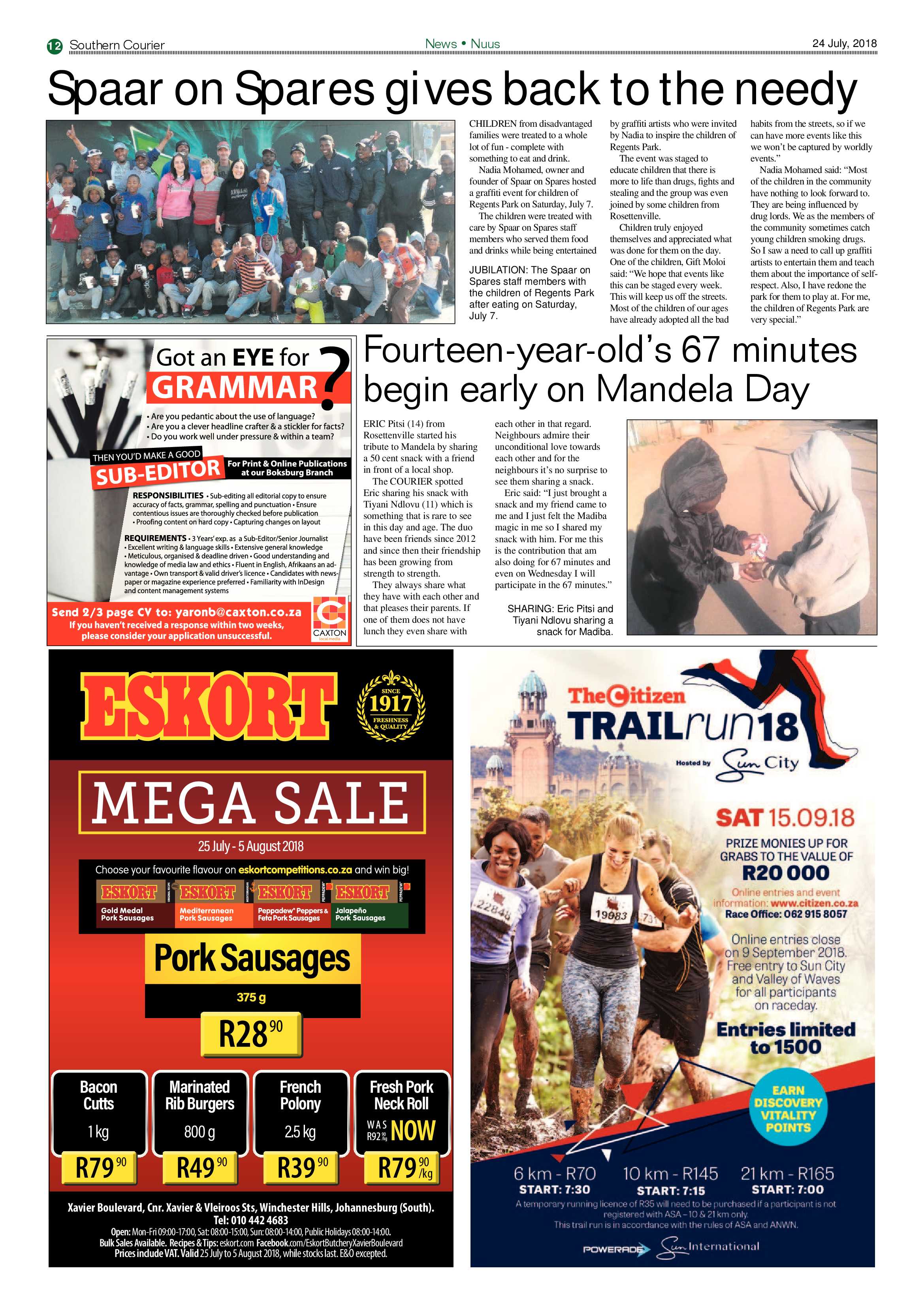 Southern Courier 24 July 2018 page 12