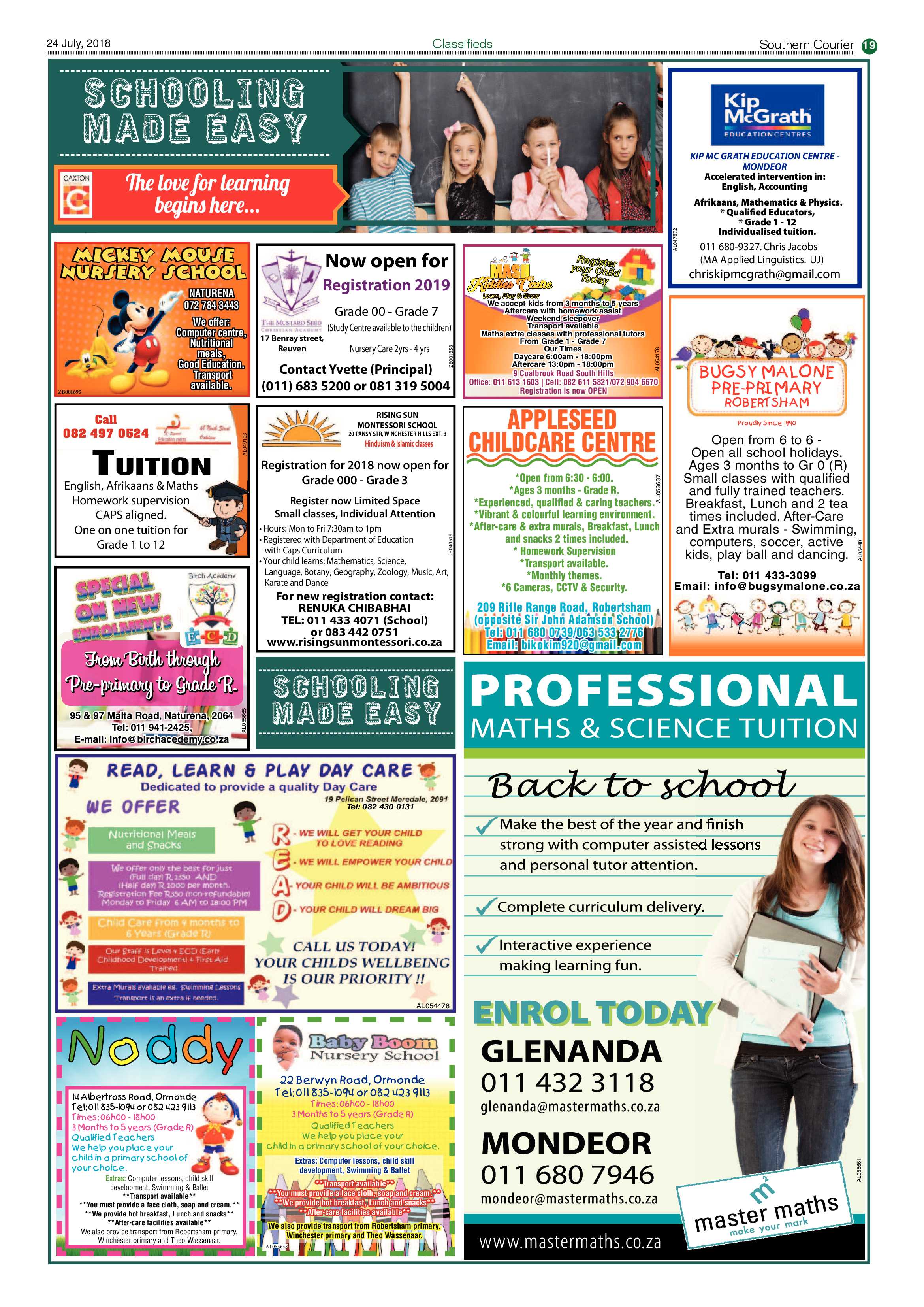 Southern Courier 24 July 2018 page 19