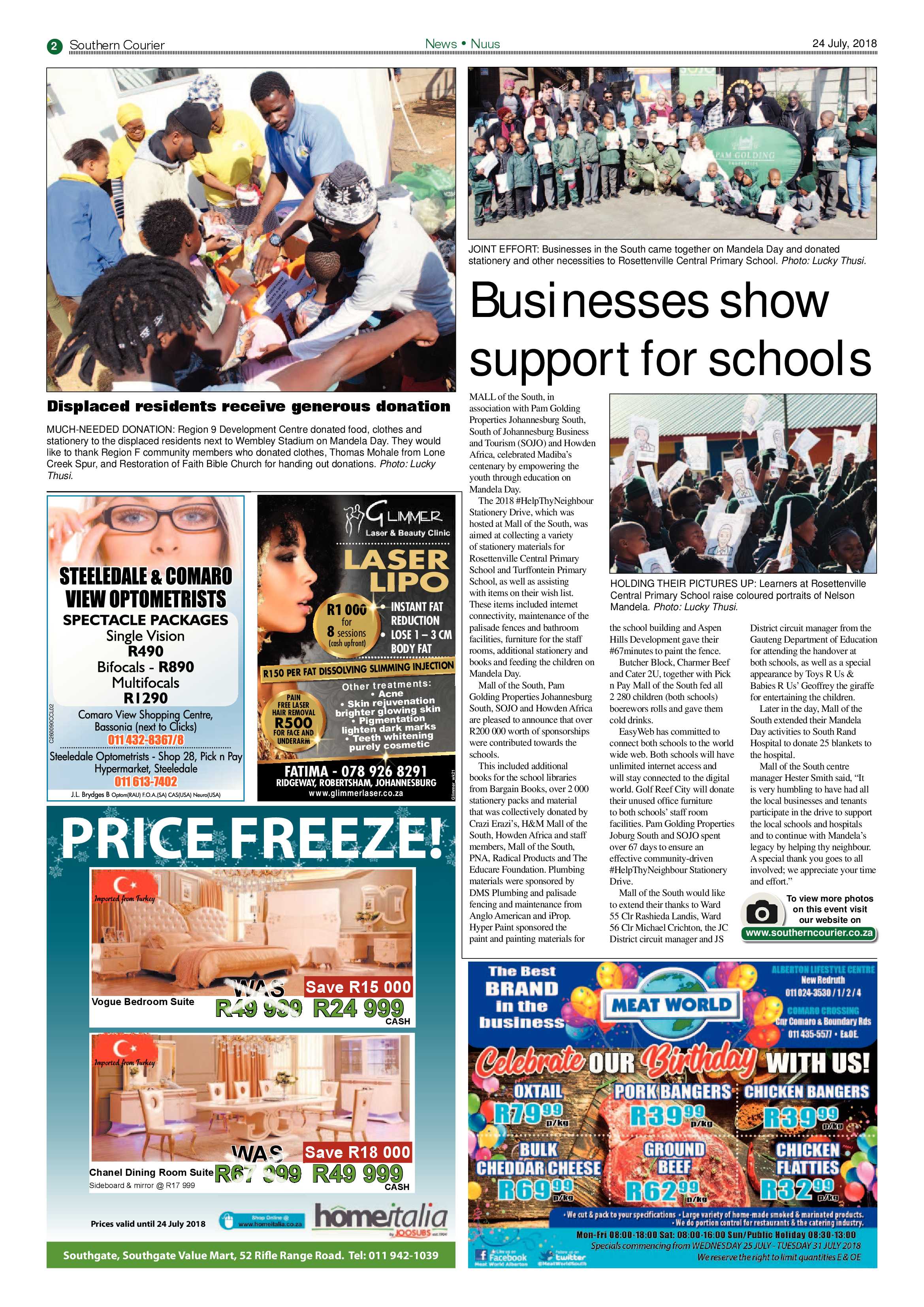 Southern Courier 24 July 2018 page 2