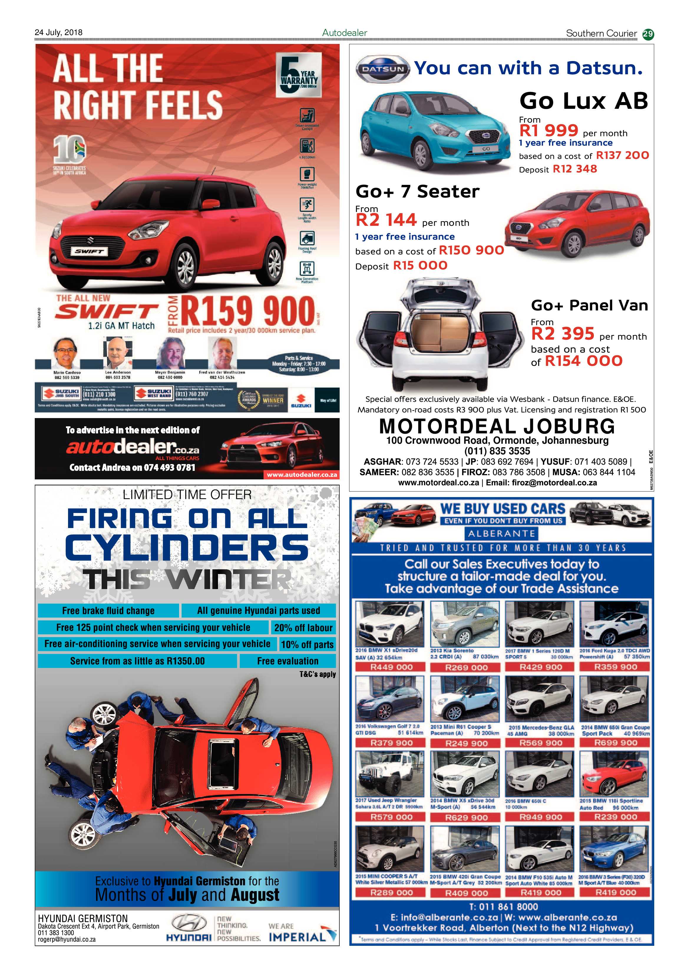 Southern Courier 24 July 2018 page 29