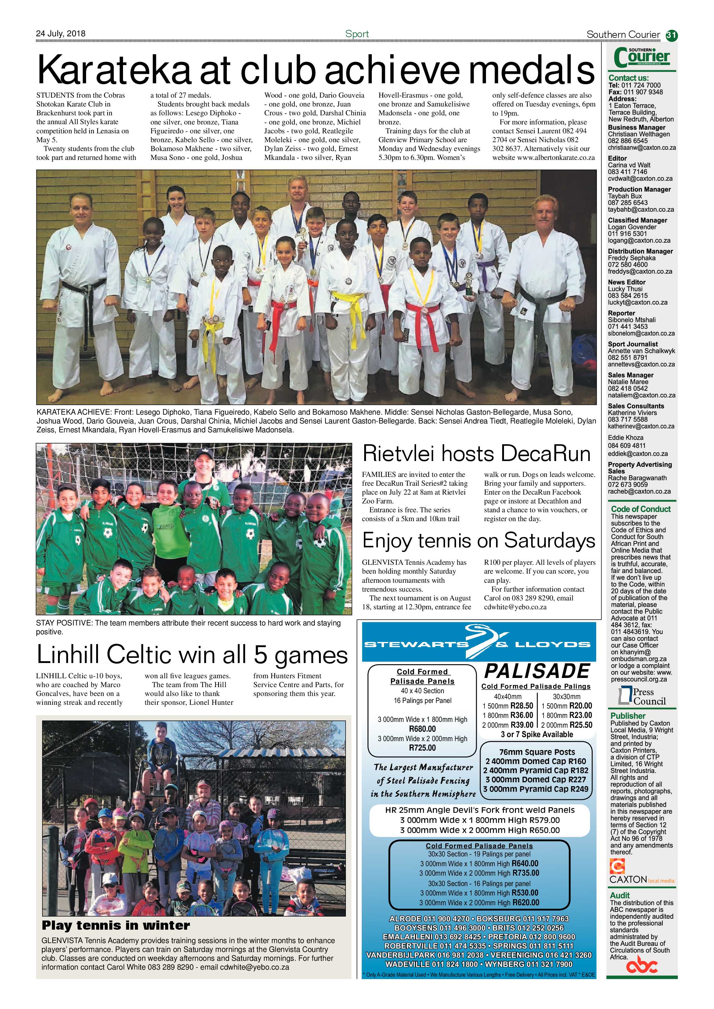 Southern Courier 24 July 2018 page 31