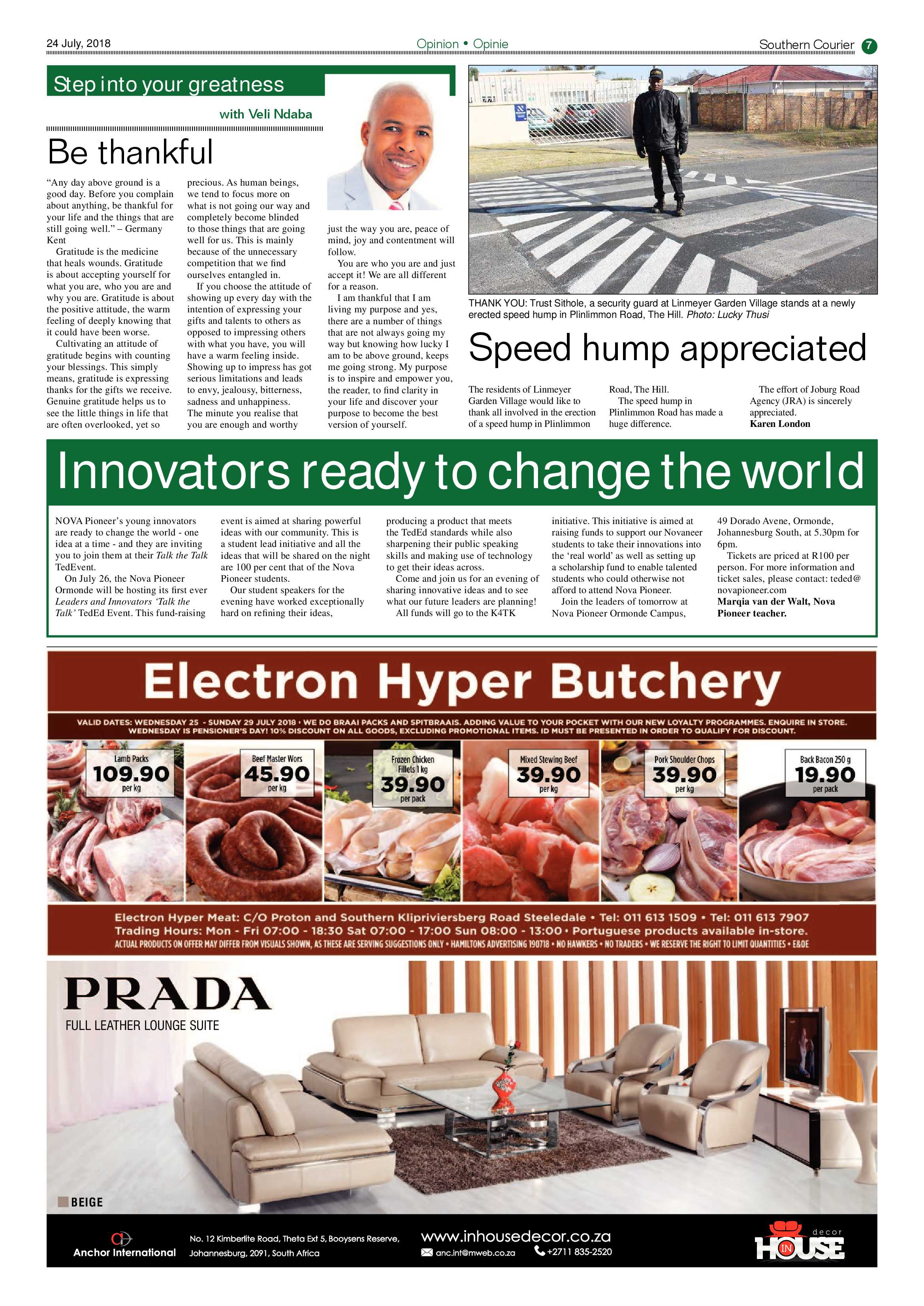 Southern Courier 24 July 2018 page 7