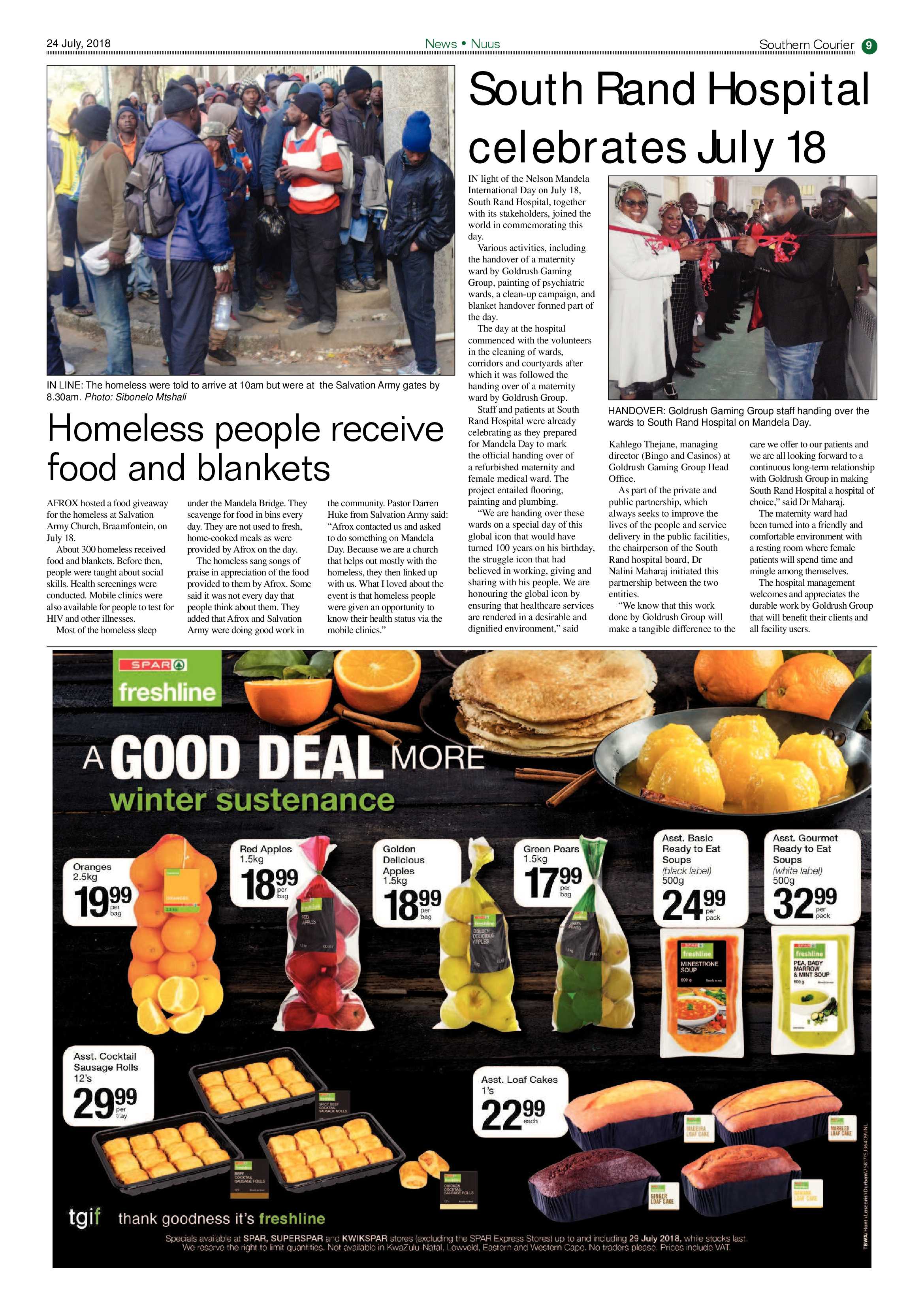 Southern Courier 24 July 2018 page 9