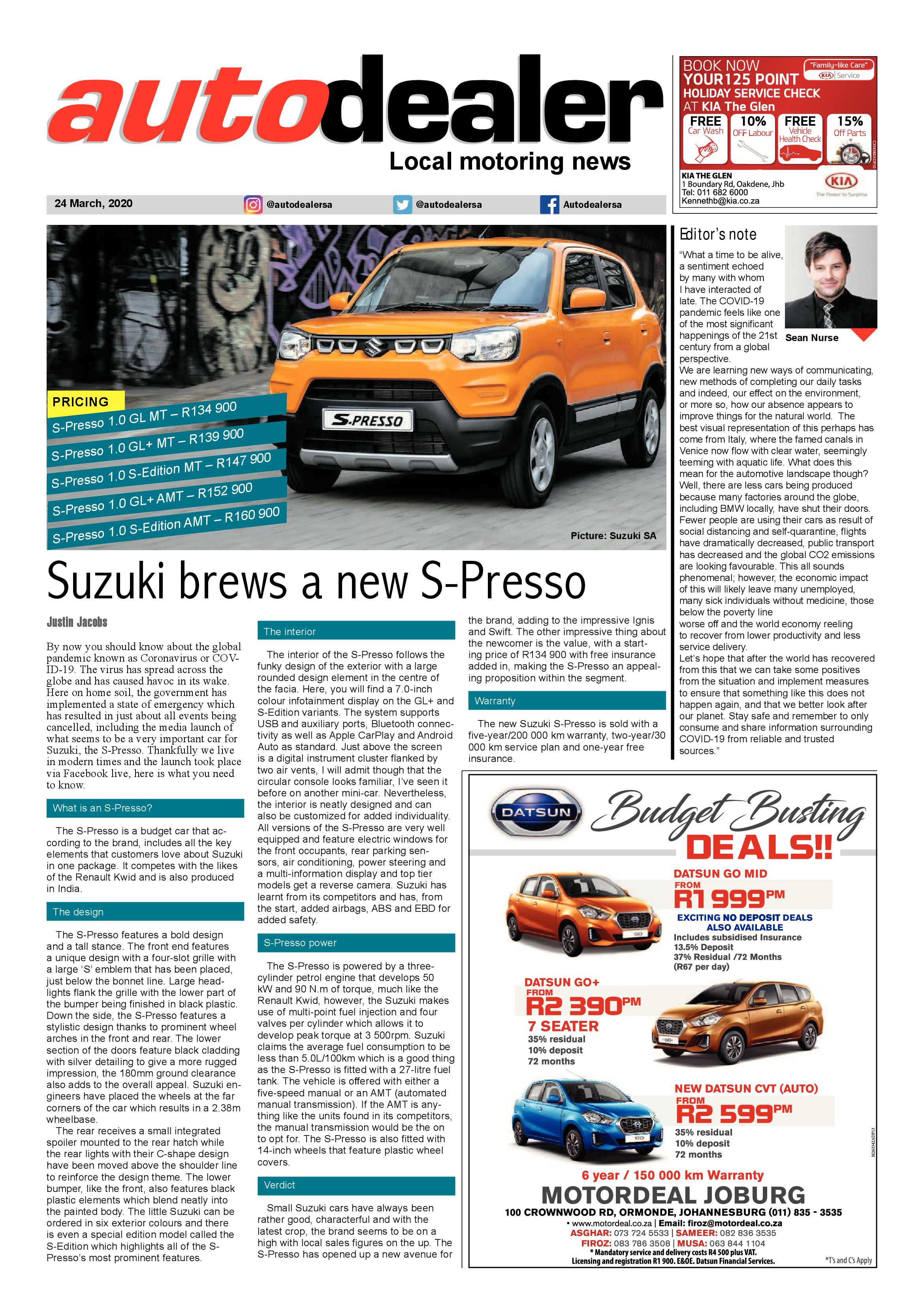 Southern Courier 24 March 2020 page 19