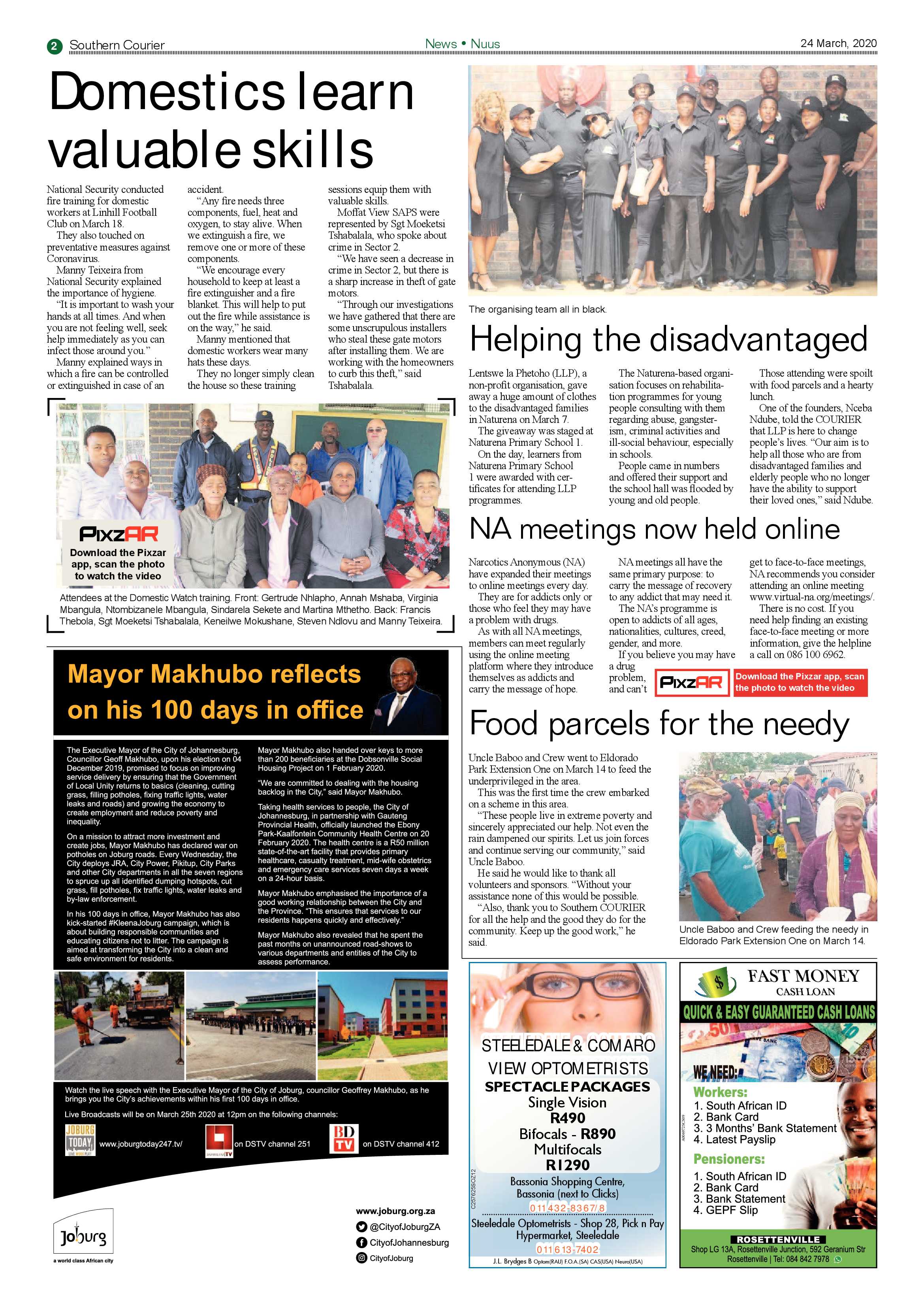 Southern Courier 24 March 2020 page 2