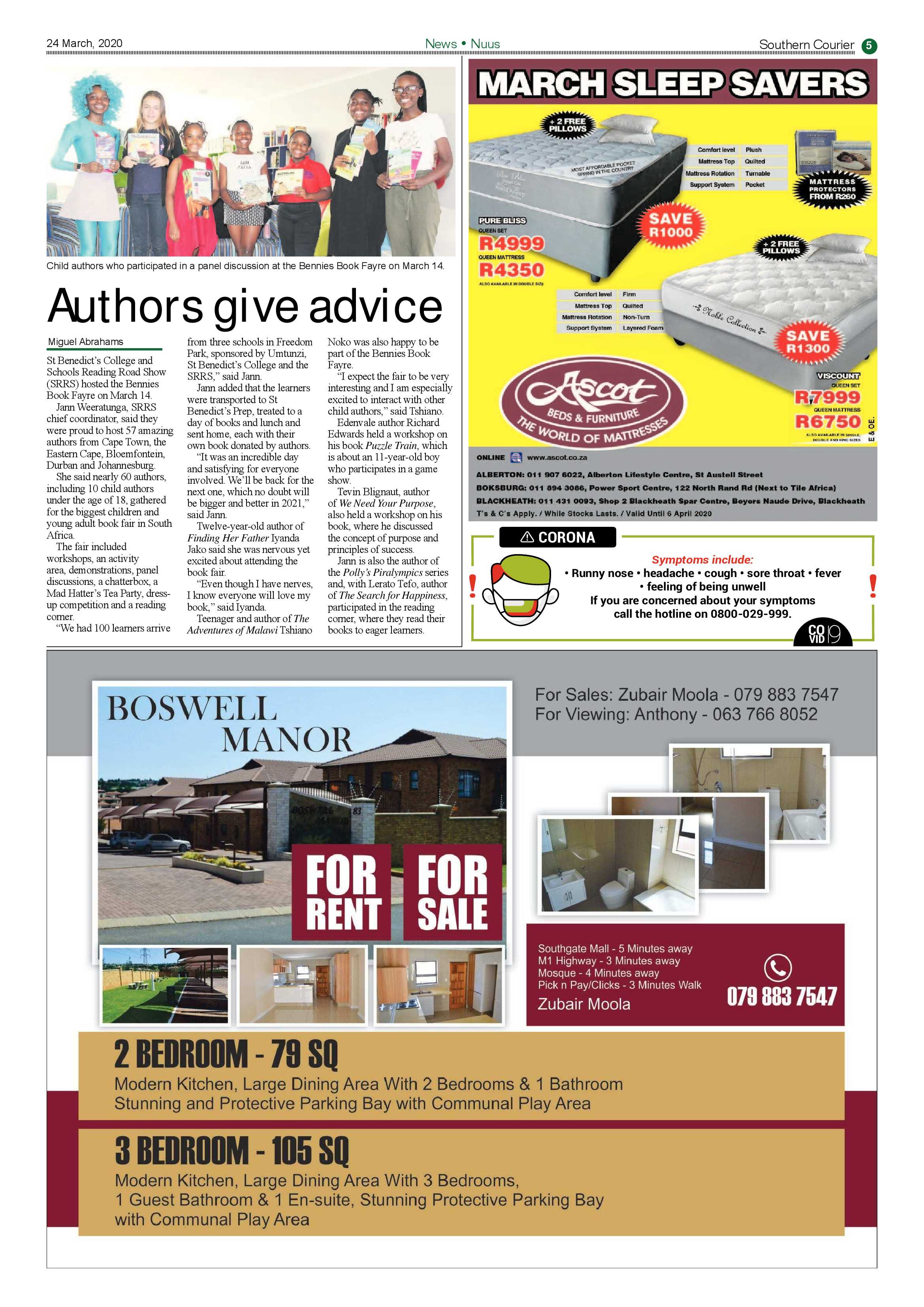 Southern Courier 24 March 2020 page 5