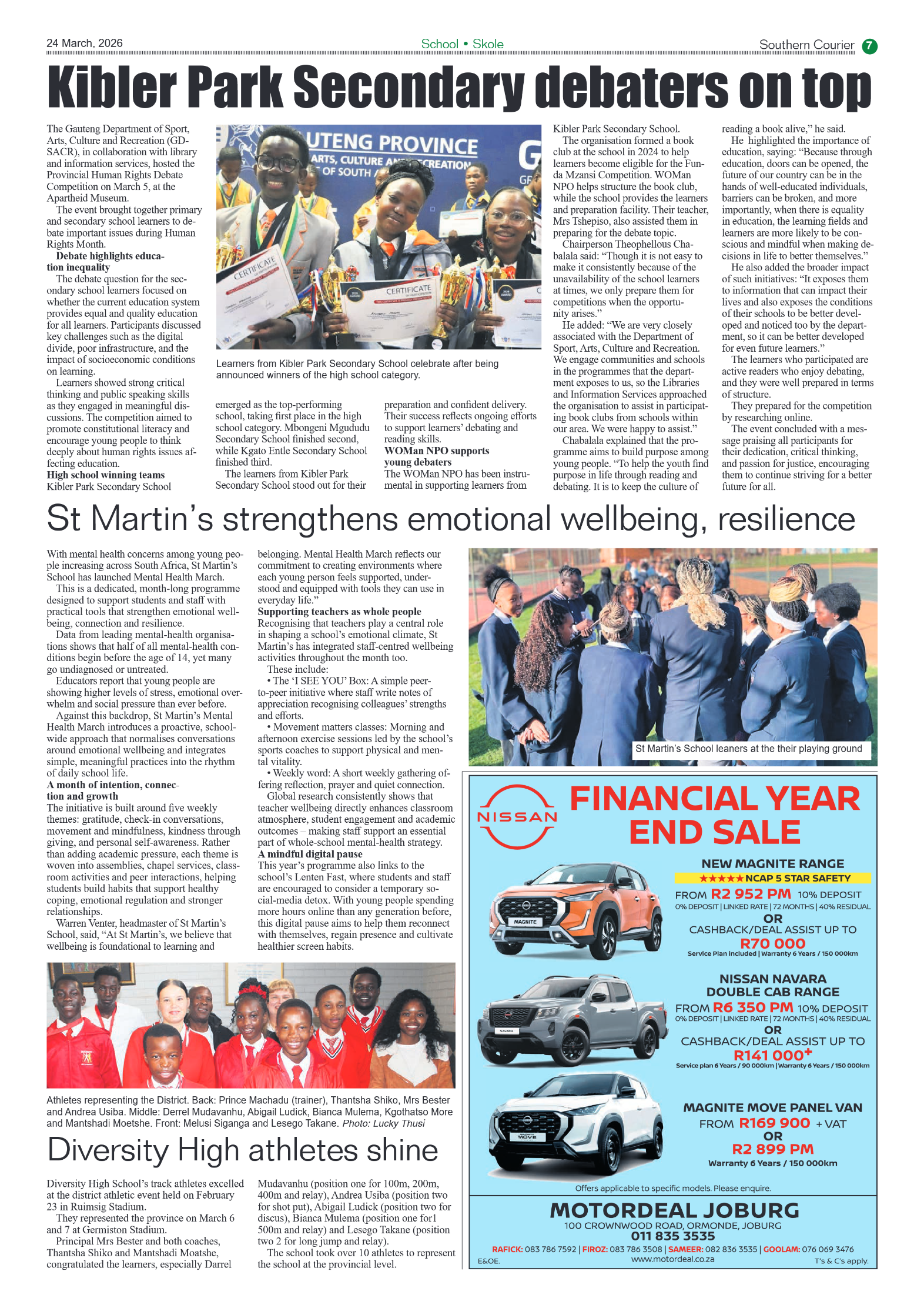 Southern Courier 24 March 2026 page 7