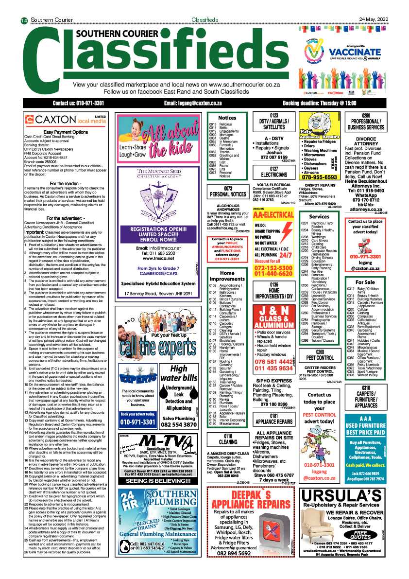Southern Courier 24 May 2022 page 16