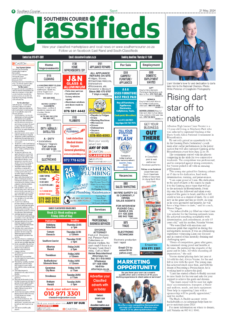 Southern Courier 24 May 2024 page 10