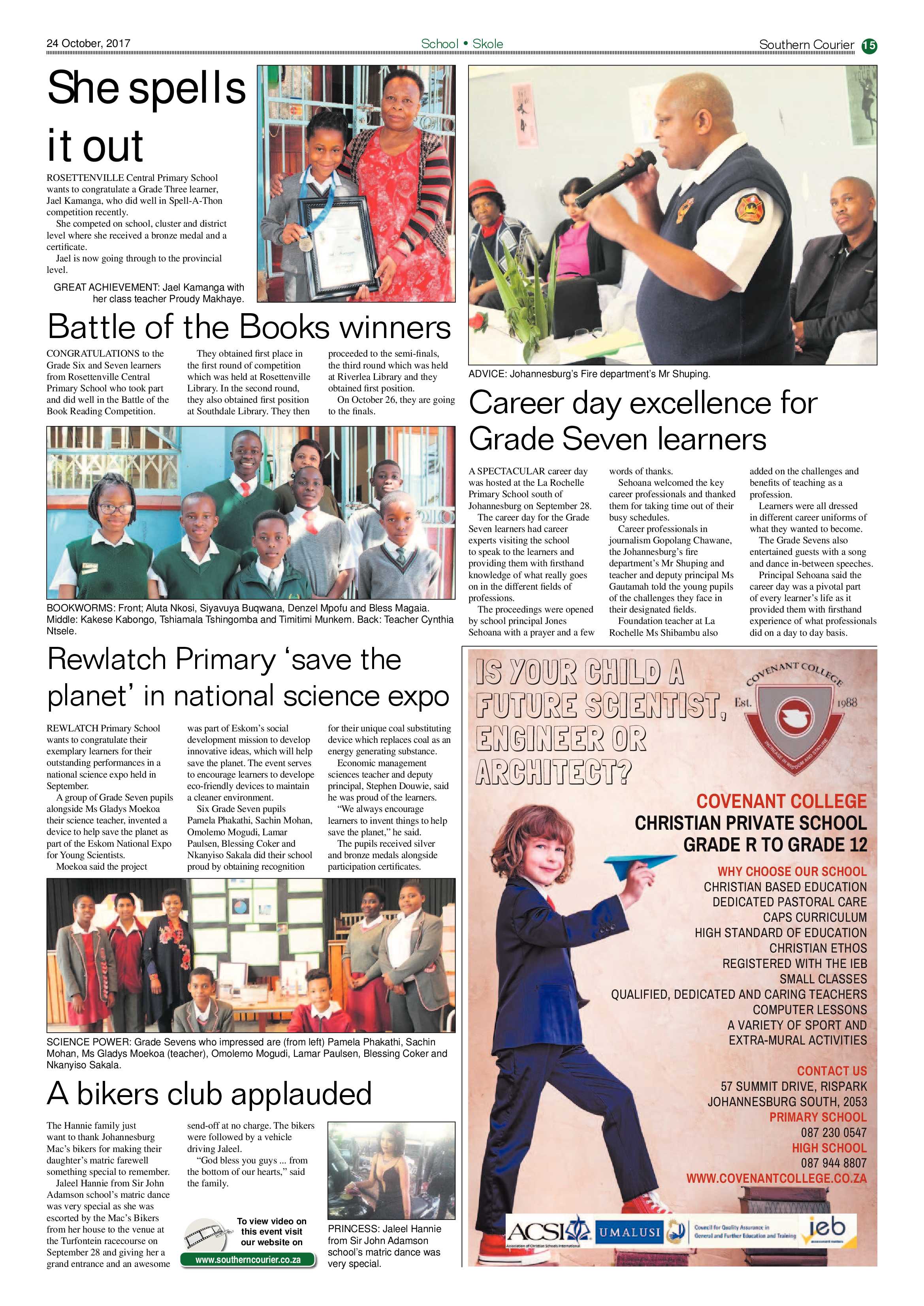 Southern Courier 24 October 2017 page 15