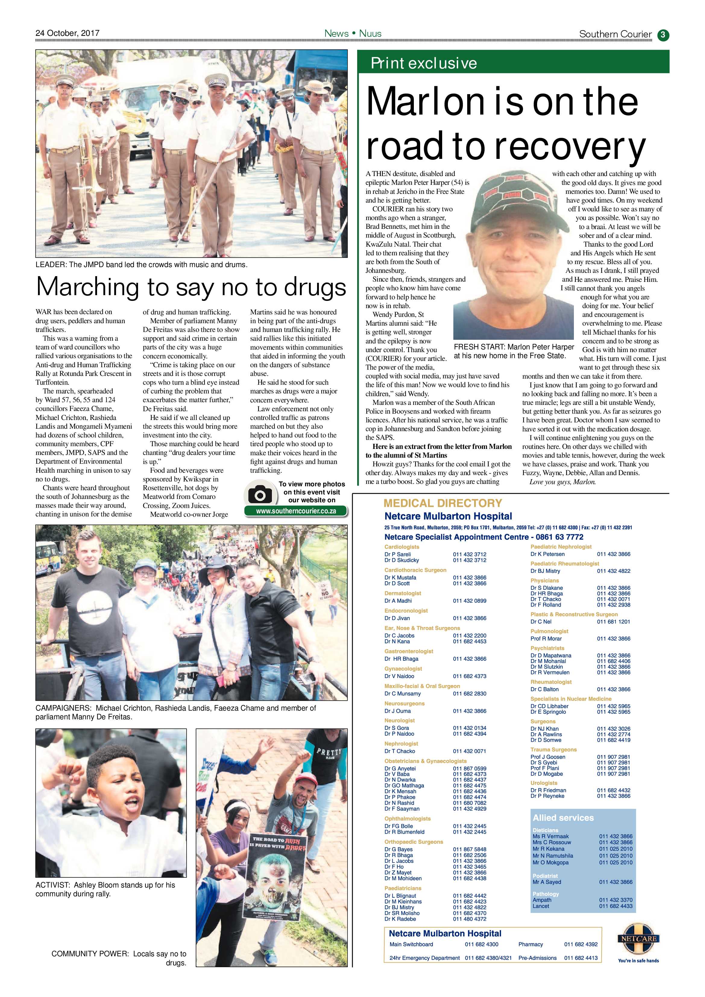 Southern Courier 24 October 2017 page 3