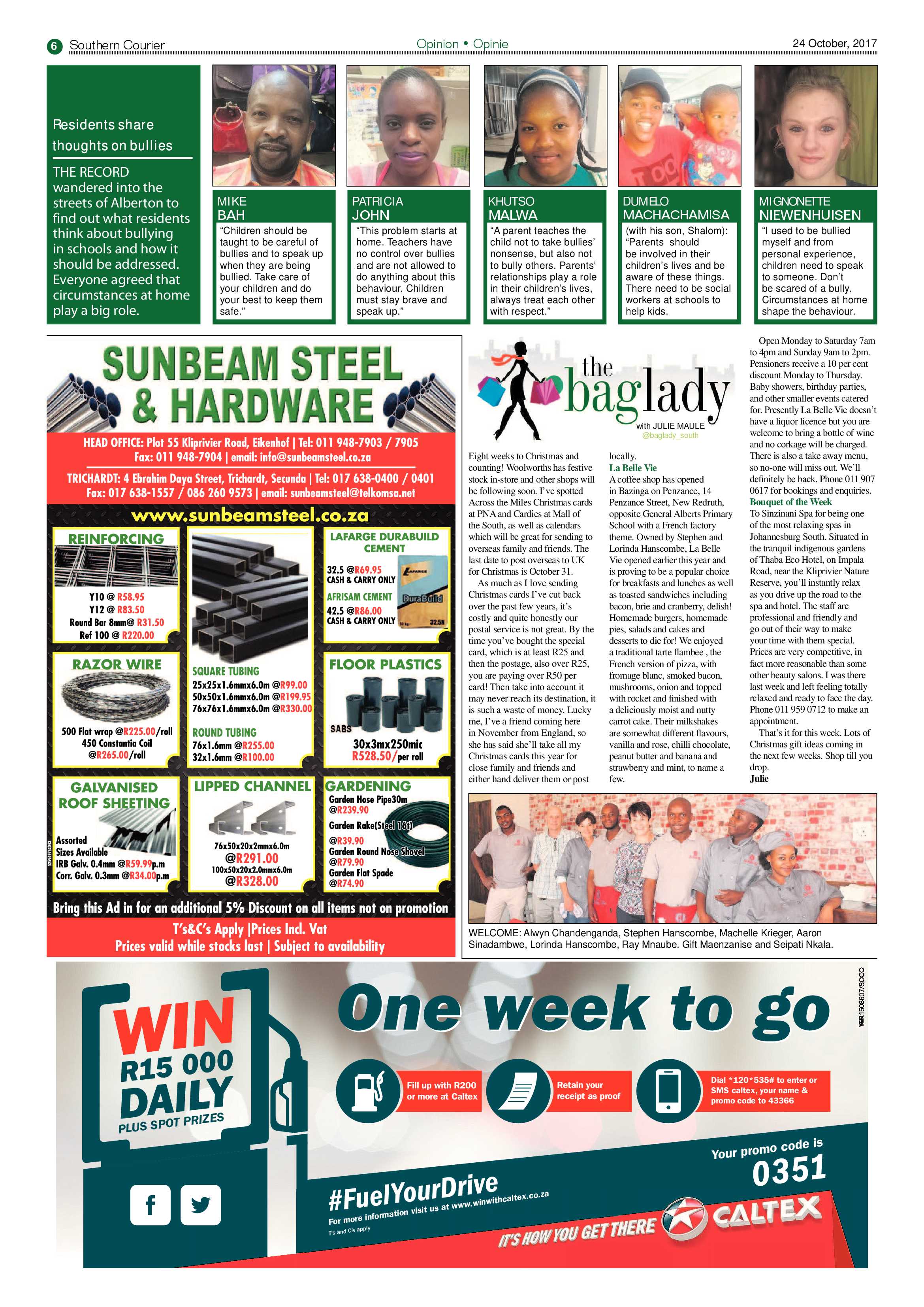 Southern Courier 24 October 2017 page 6