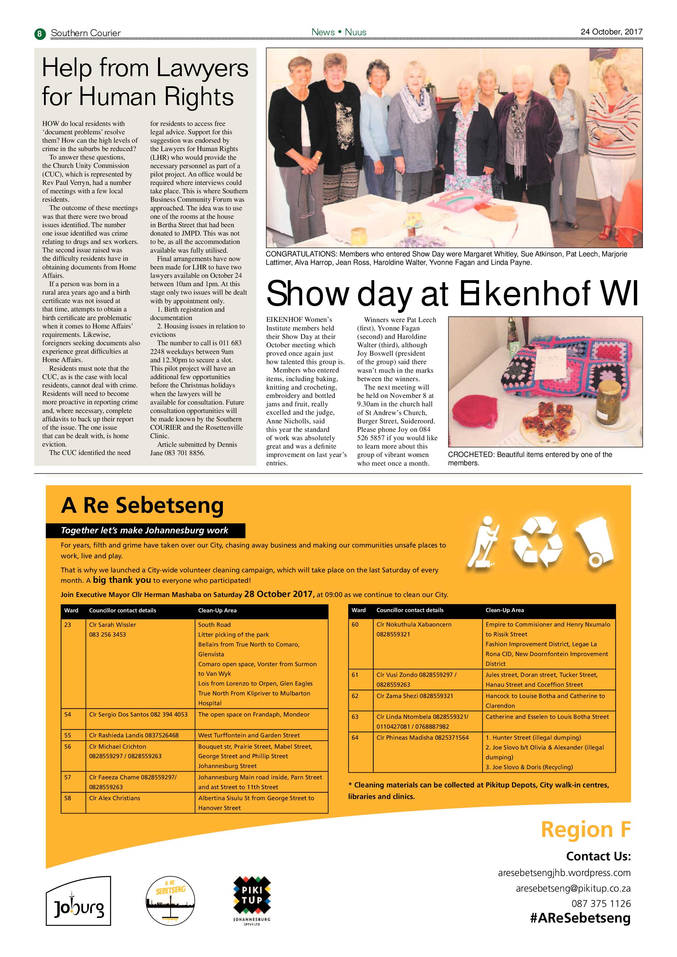 Southern Courier 24 October 2017 page 8