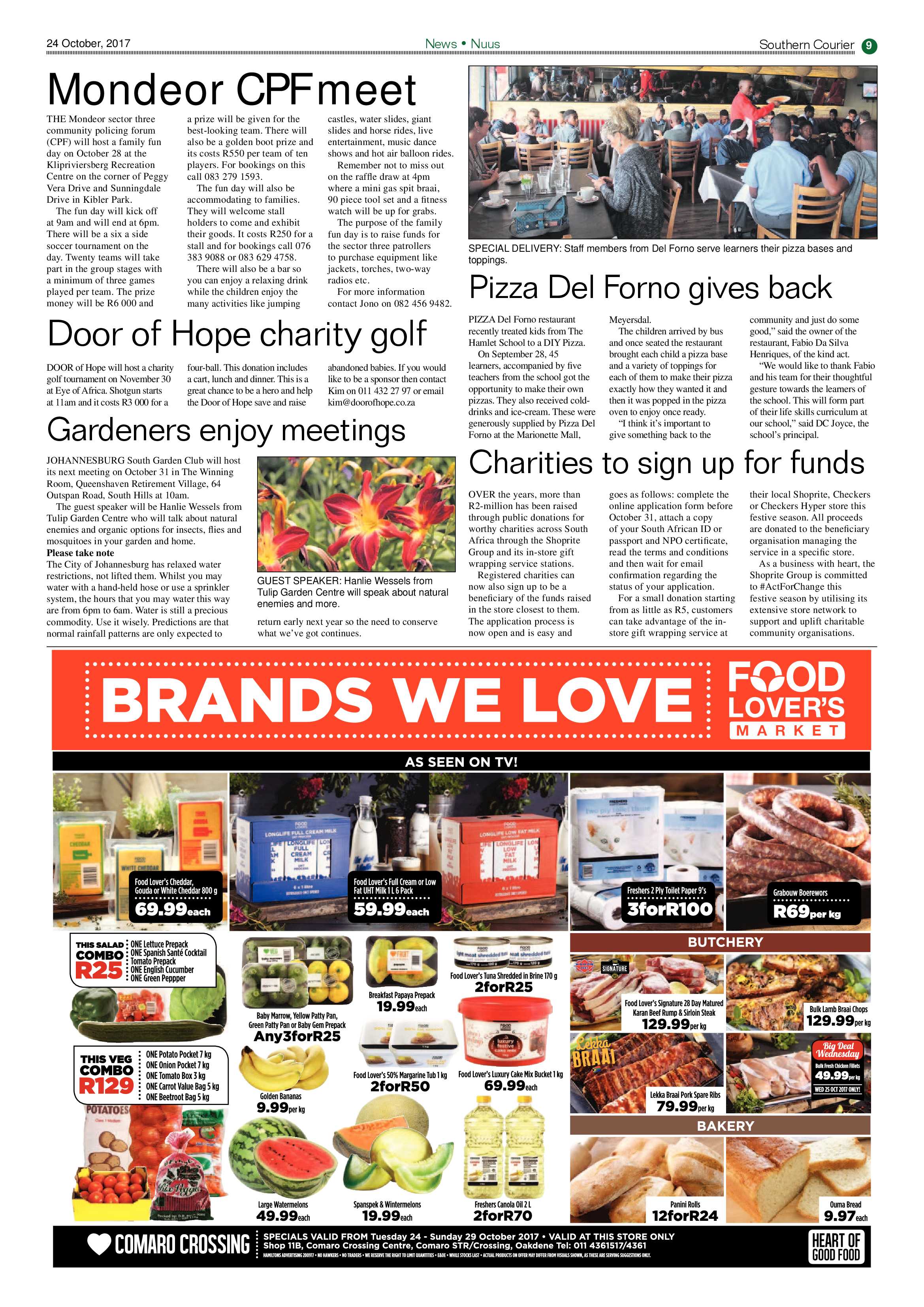 Southern Courier 24 October 2017 page 9