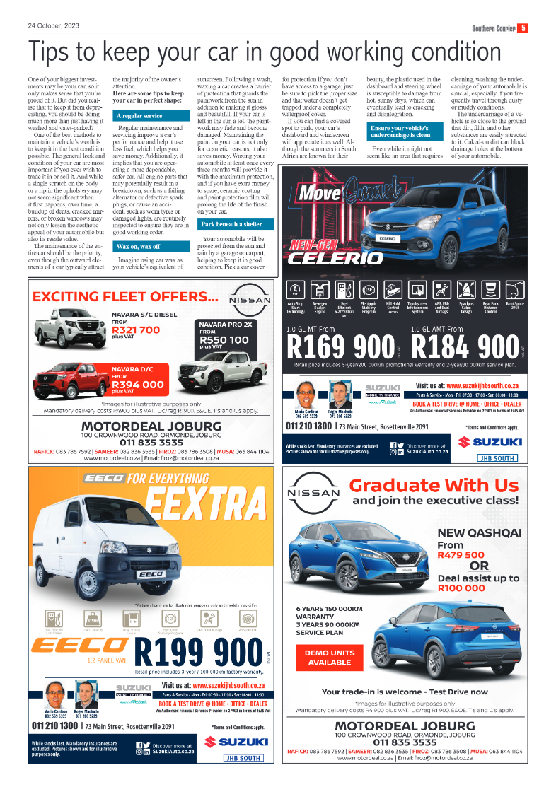 Southern Courier 24 October 2023 page 5